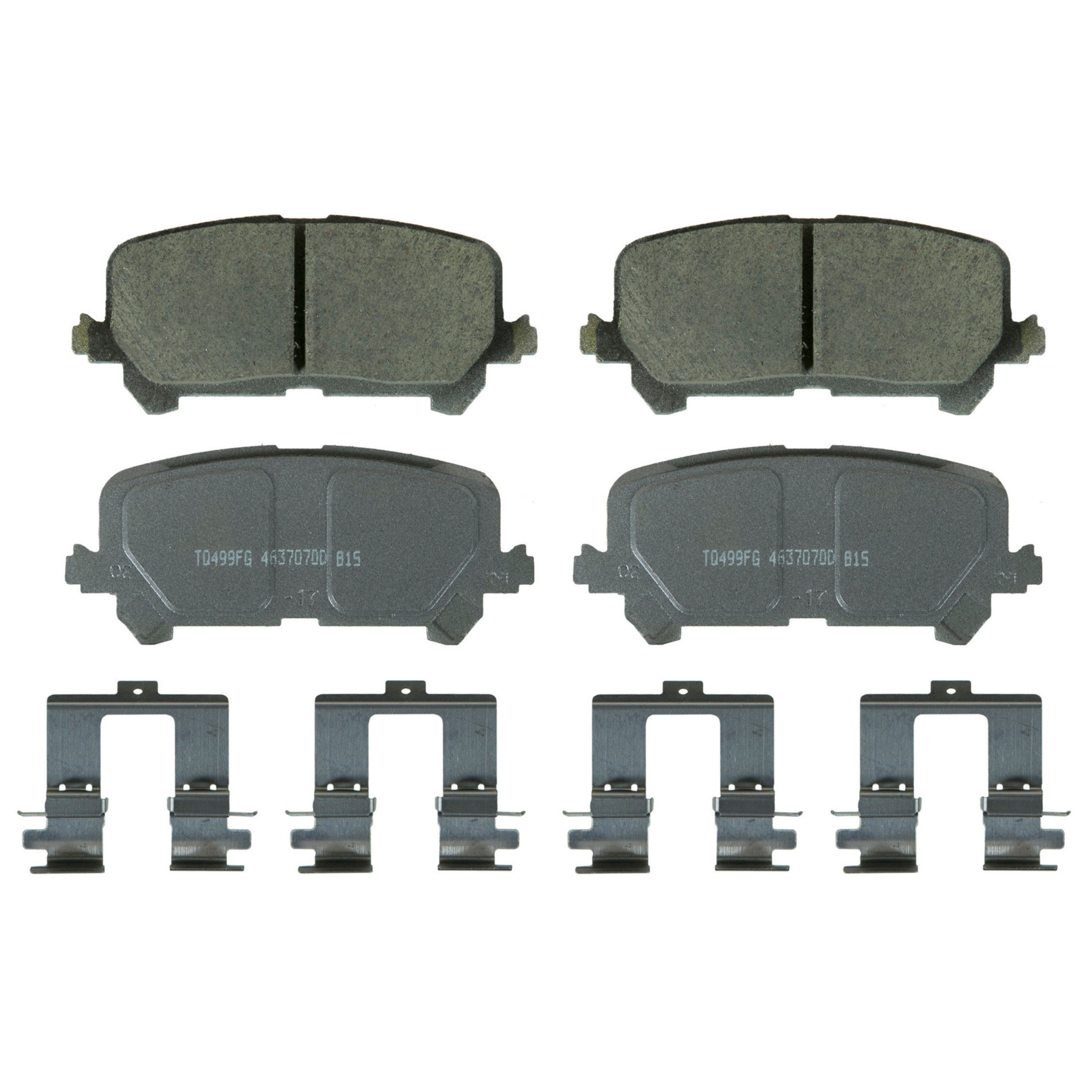 ThermoQuiet Rear Disc Brake Pad Set Ceramic