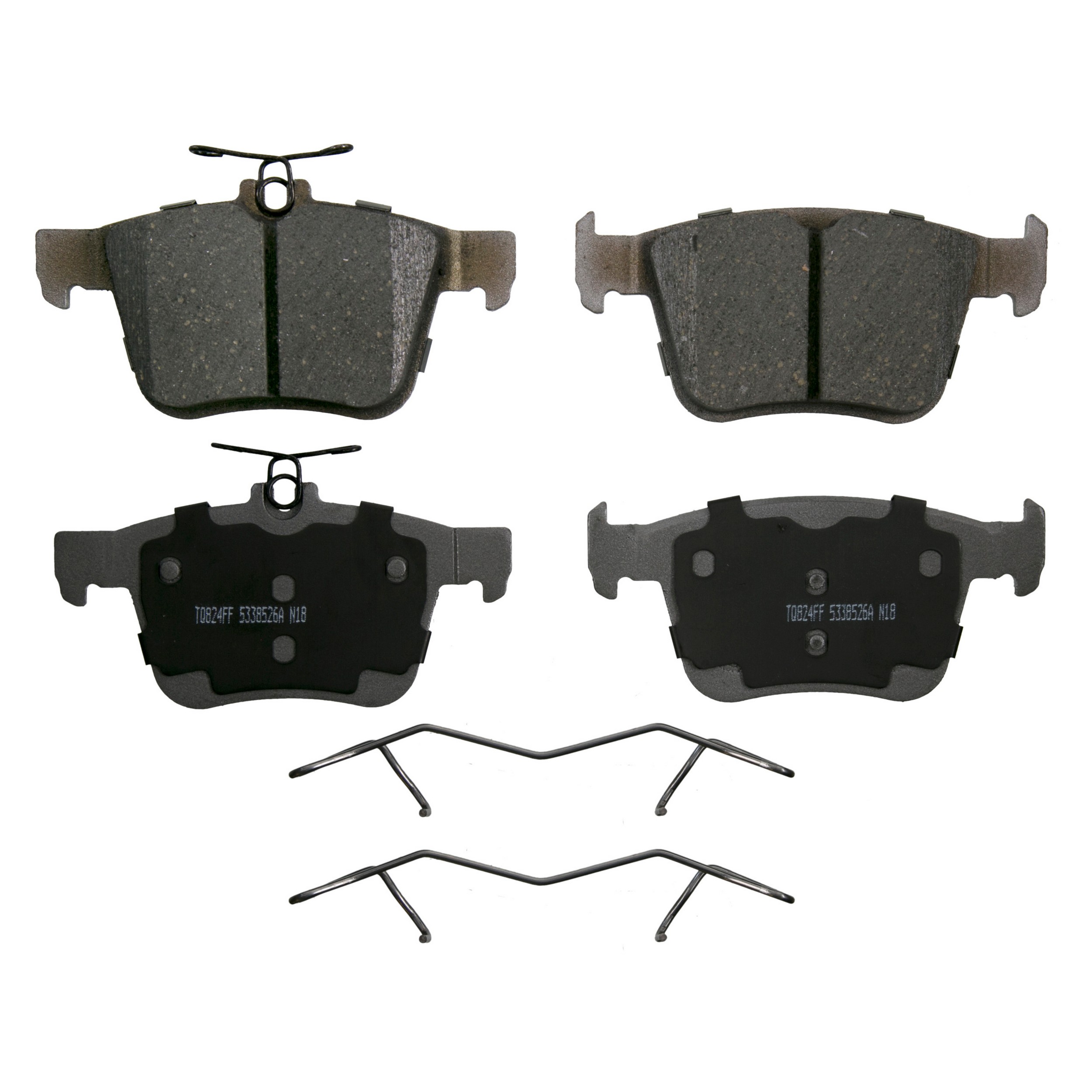 ThermoQuiet Rear Disc Brake Pad Set Ceramic