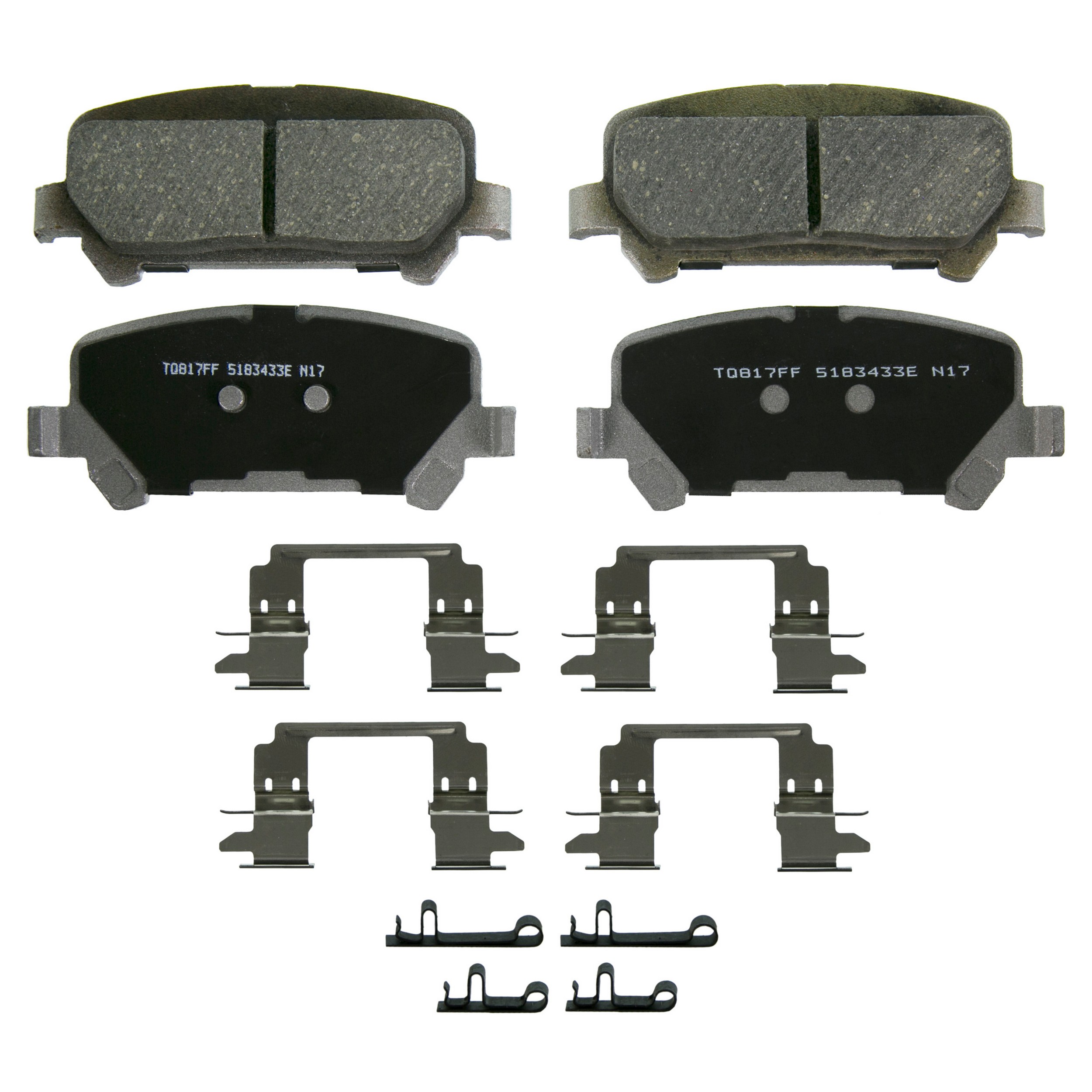 ThermoQuiet Rear Disc Brake Pad Set Ceramic