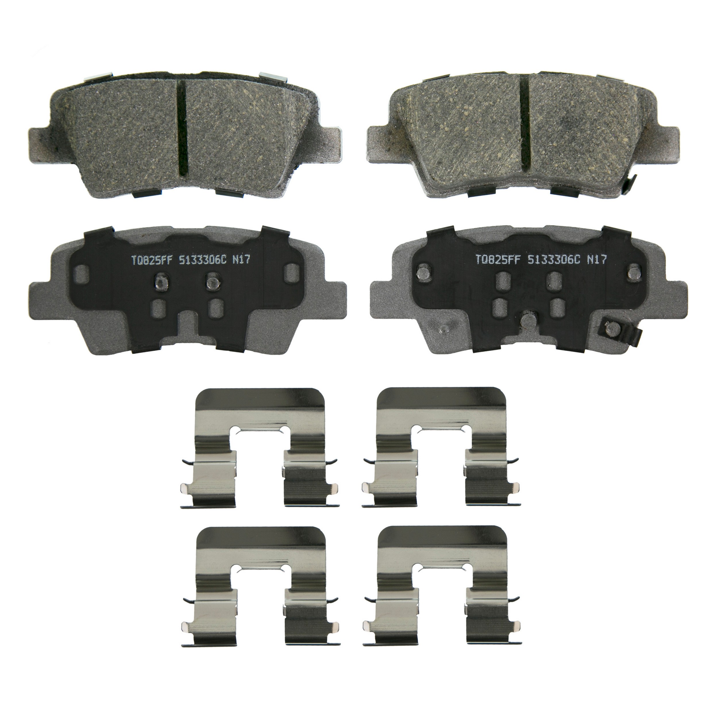 ThermoQuiet Rear Disc Brake Pad Set Ceramic