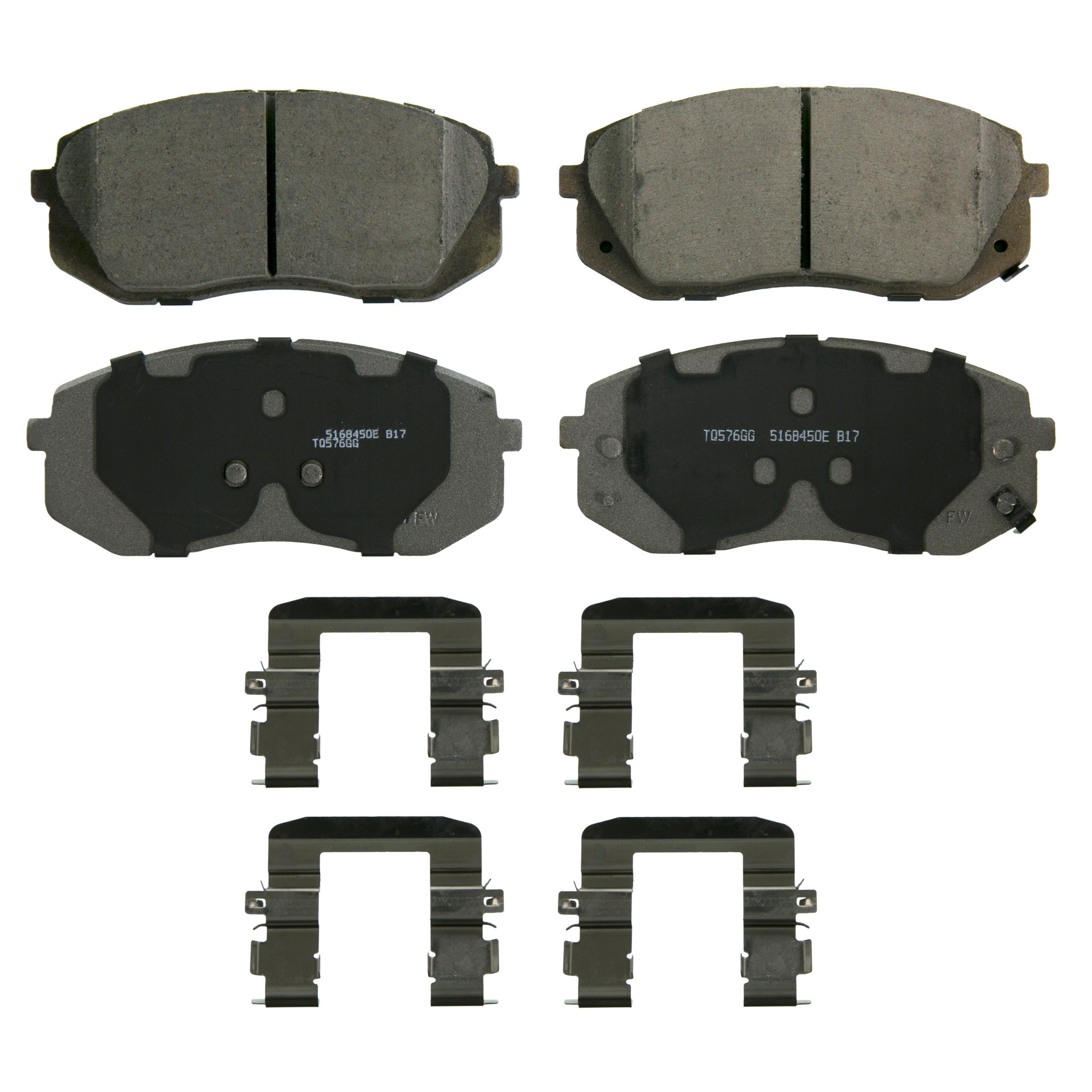 ThermoQuiet Front Disc Brake Pad Set Ceramic