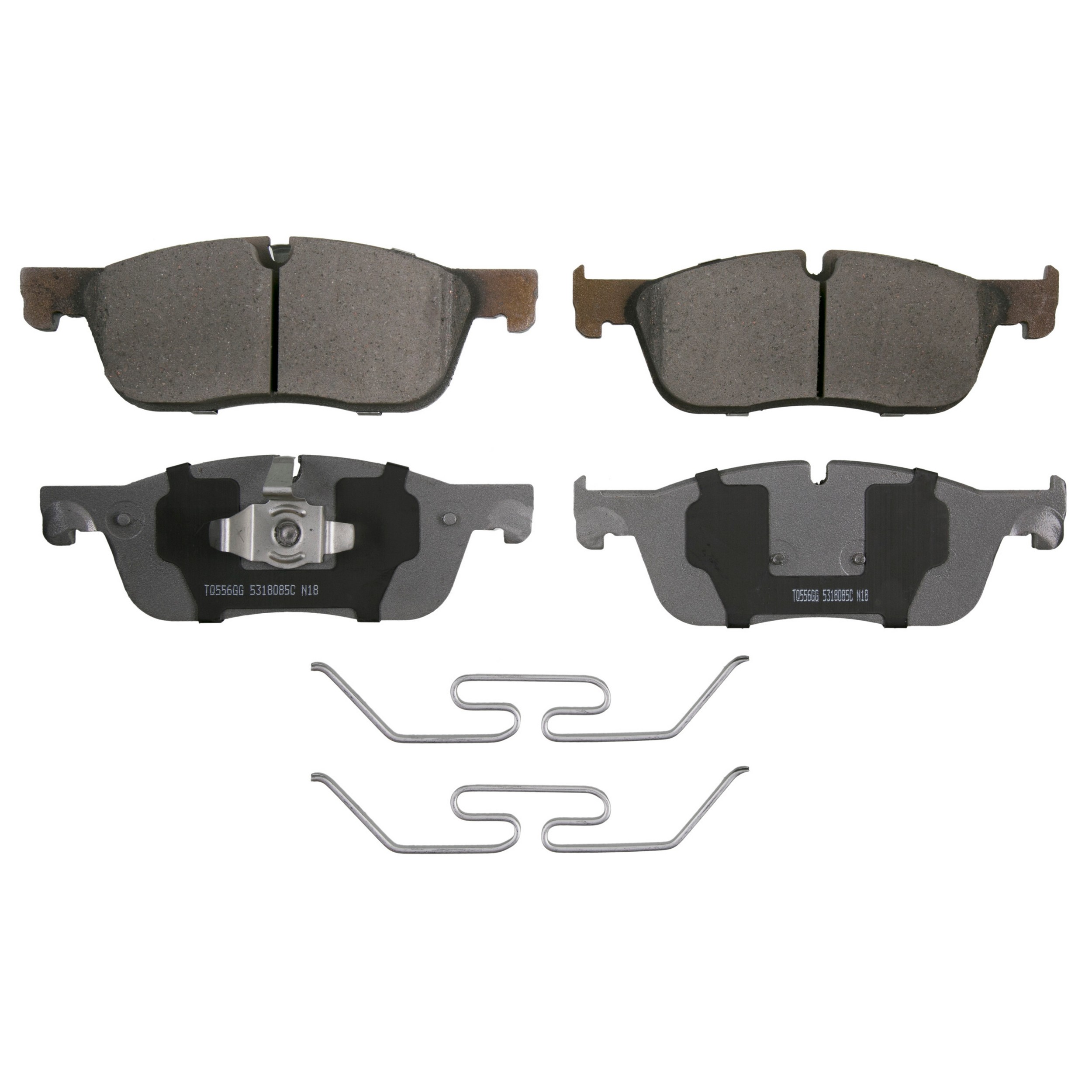 ThermoQuiet Front Disc Brake Pad Set Ceramic
