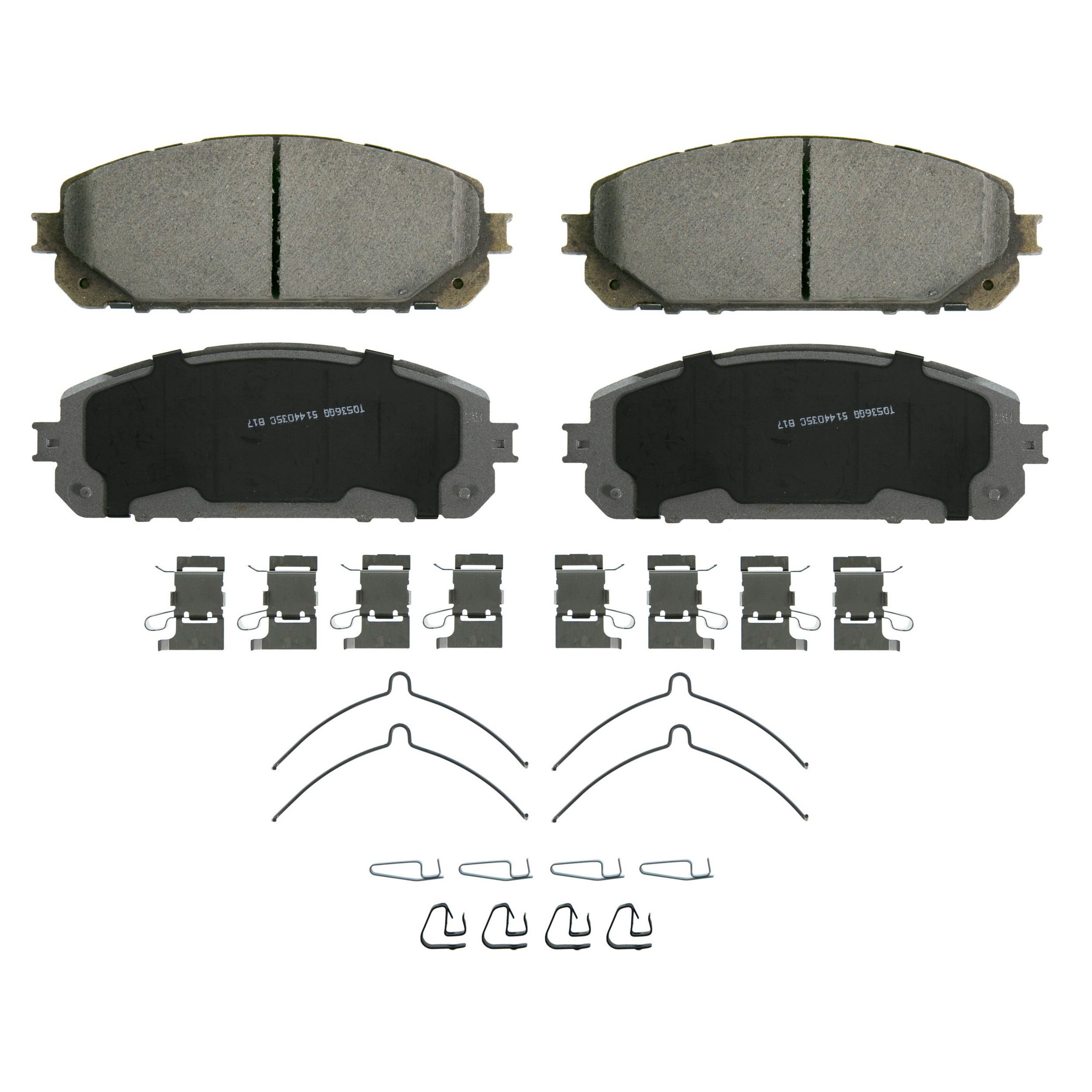 ThermoQuiet Front Disc Brake Pad Set Ceramic