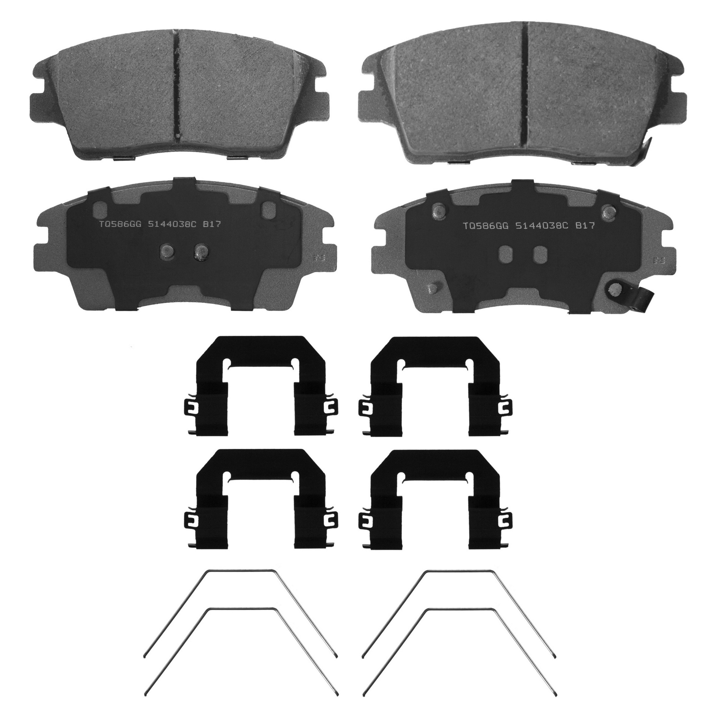 ThermoQuiet Front Disc Brake Pad Set Ceramic