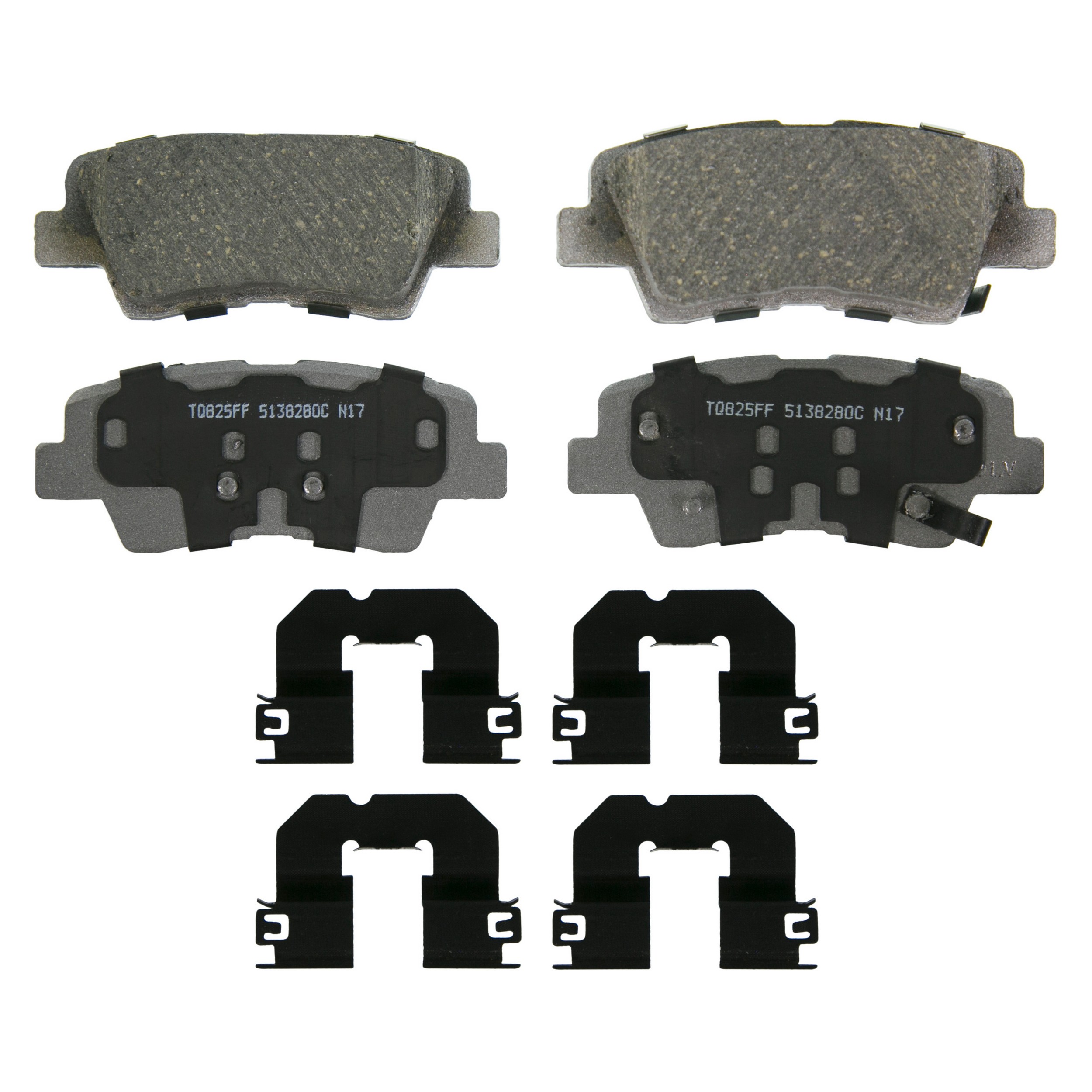 ThermoQuiet Rear Disc Brake Pad Set Ceramic