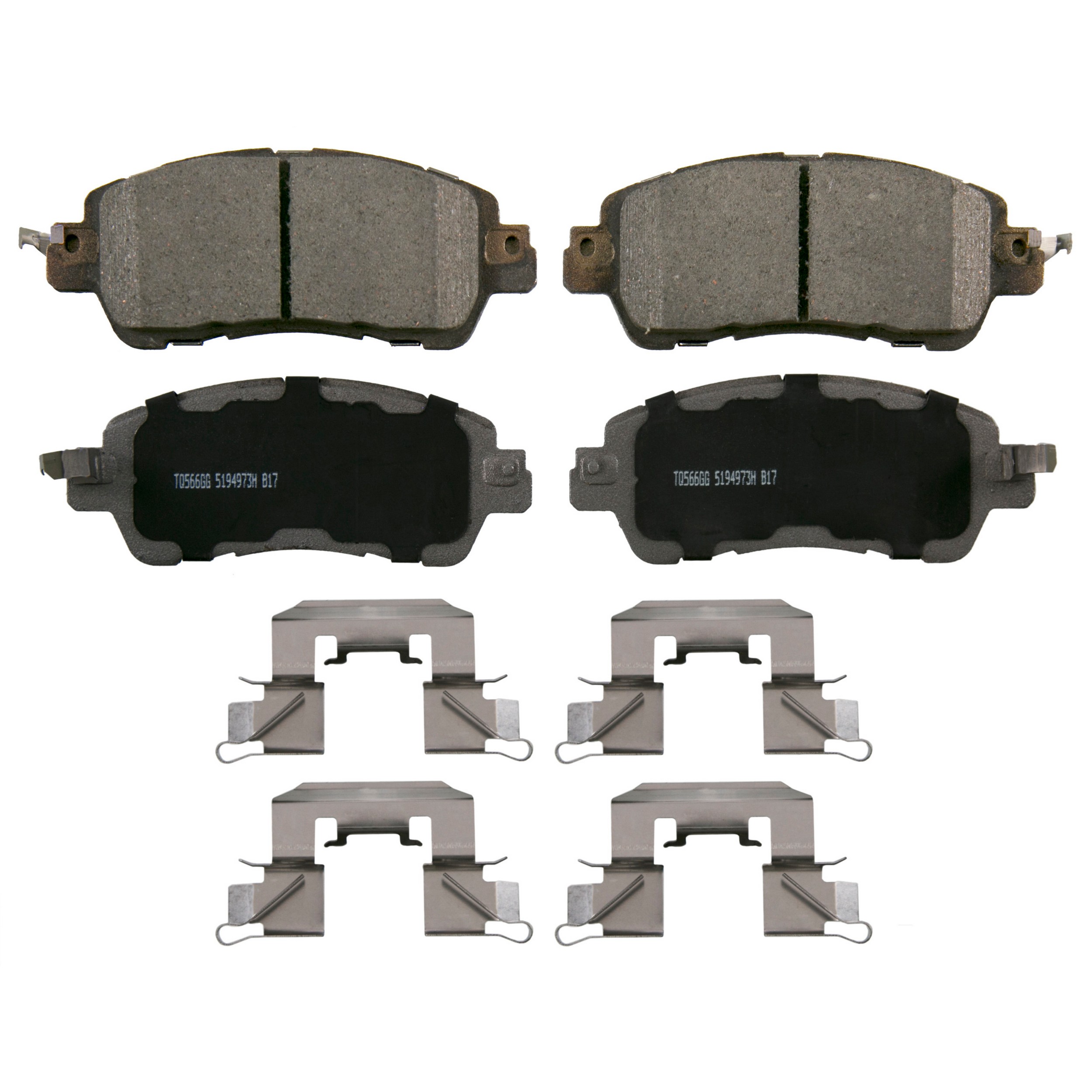 ThermoQuiet Front Disc Brake Pad Set Ceramic
