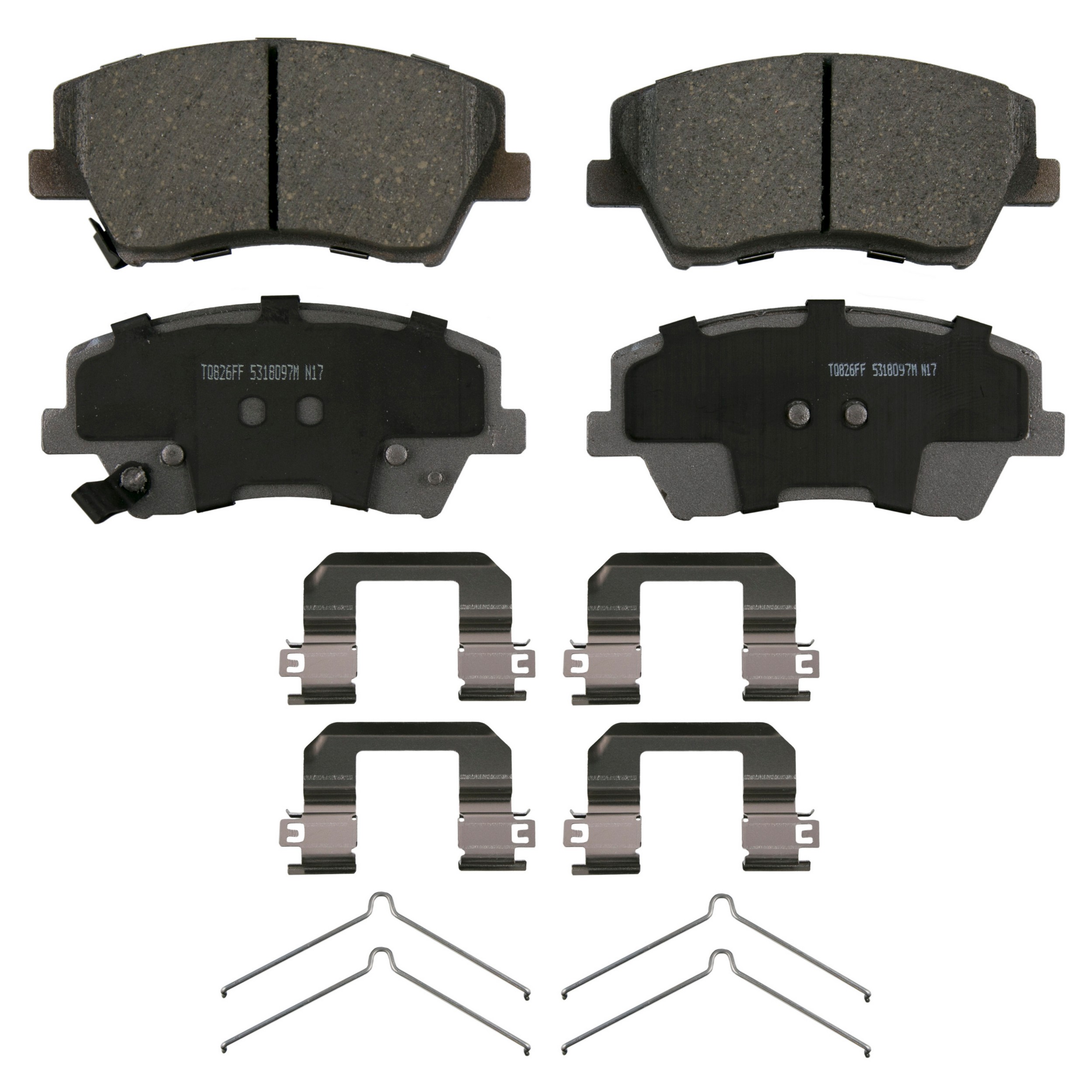 ThermoQuiet Front Disc Brake Pad Set Ceramic
