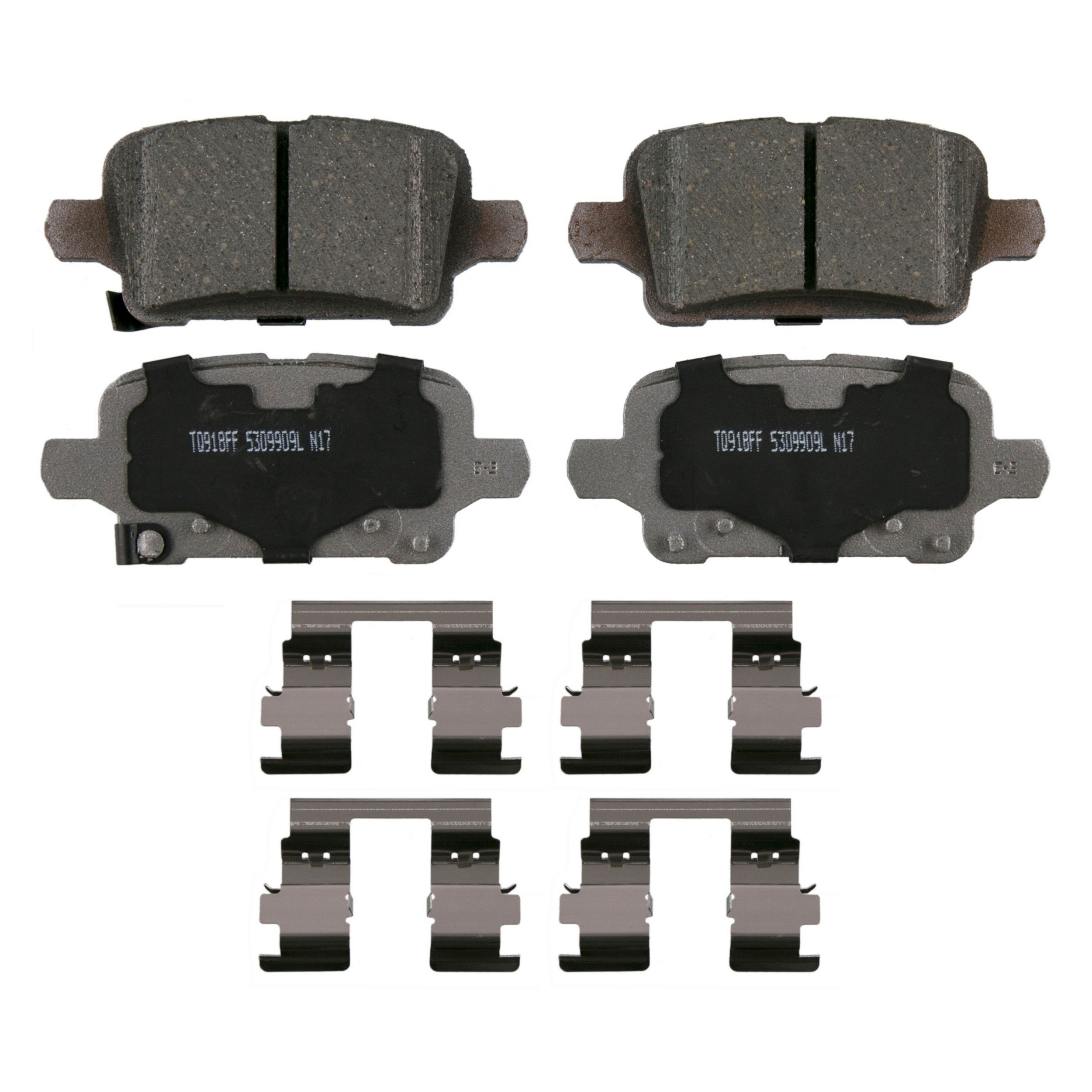 ThermoQuiet Rear Disc Brake Pad Set Ceramic