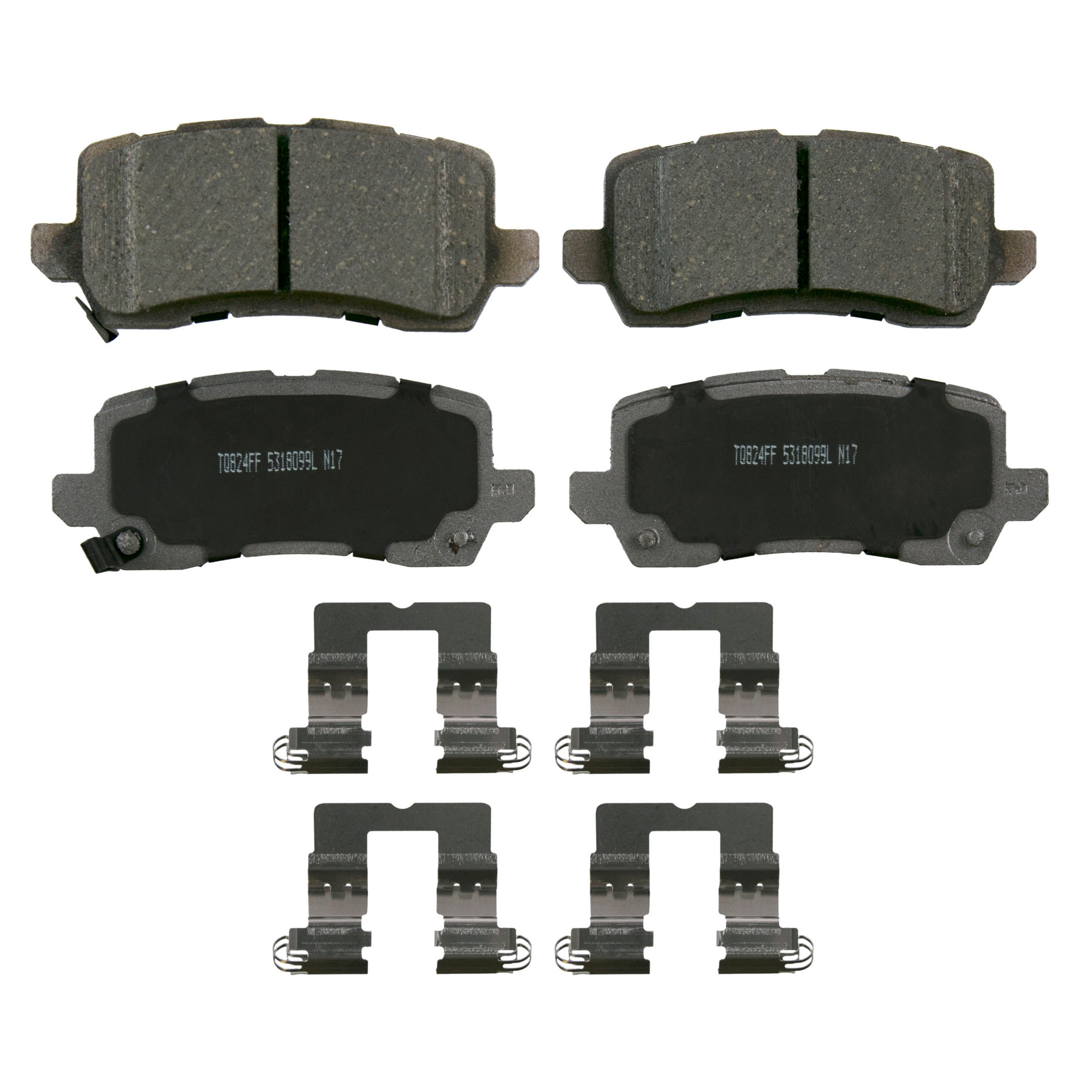 ThermoQuiet Rear Disc Brake Pad Set Ceramic