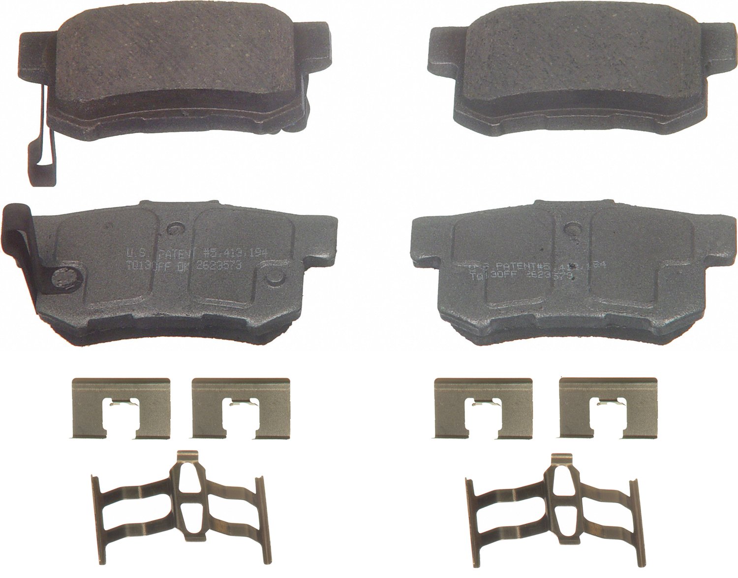 ThermoQuiet Rear Disc Brake Pad Set Ceramic