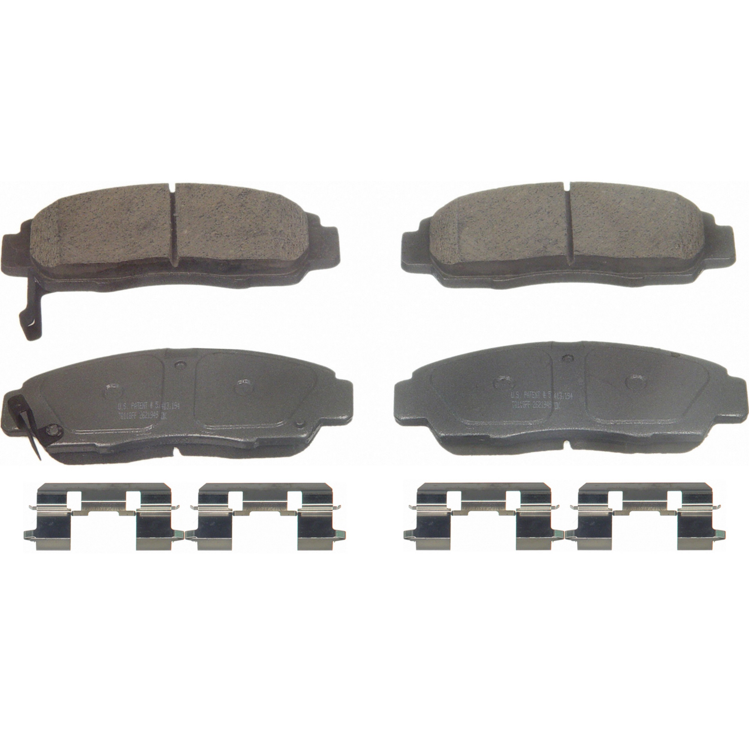 ThermoQuiet Front Disc Brake Pad Set Ceramic