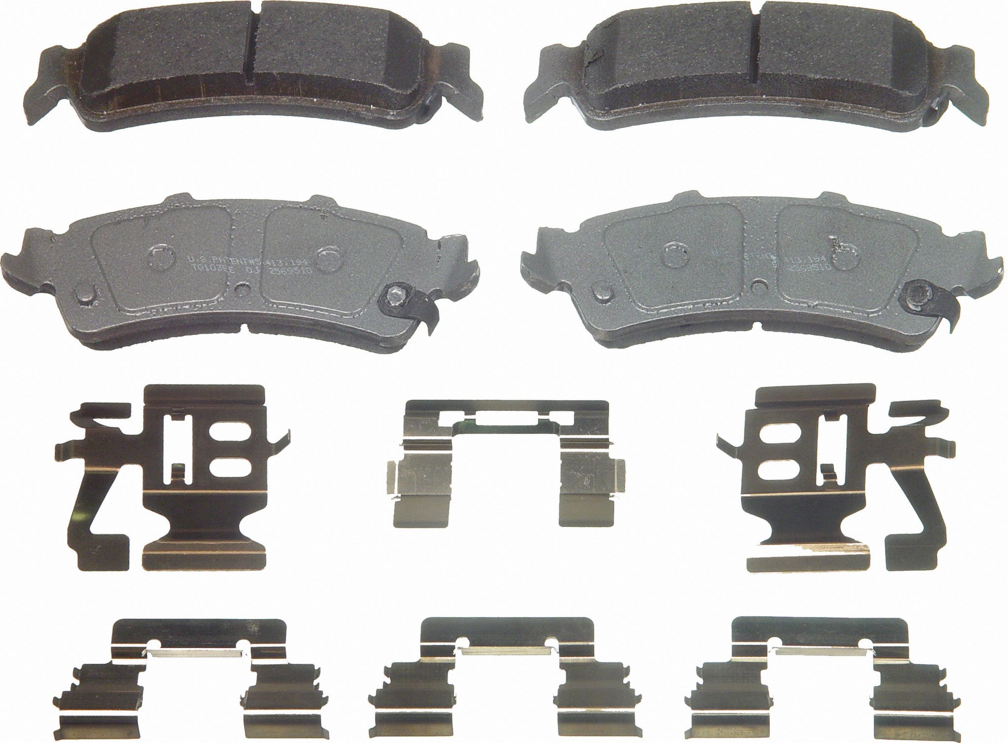 ThermoQuiet Rear Disc Brake Pad Set Ceramic