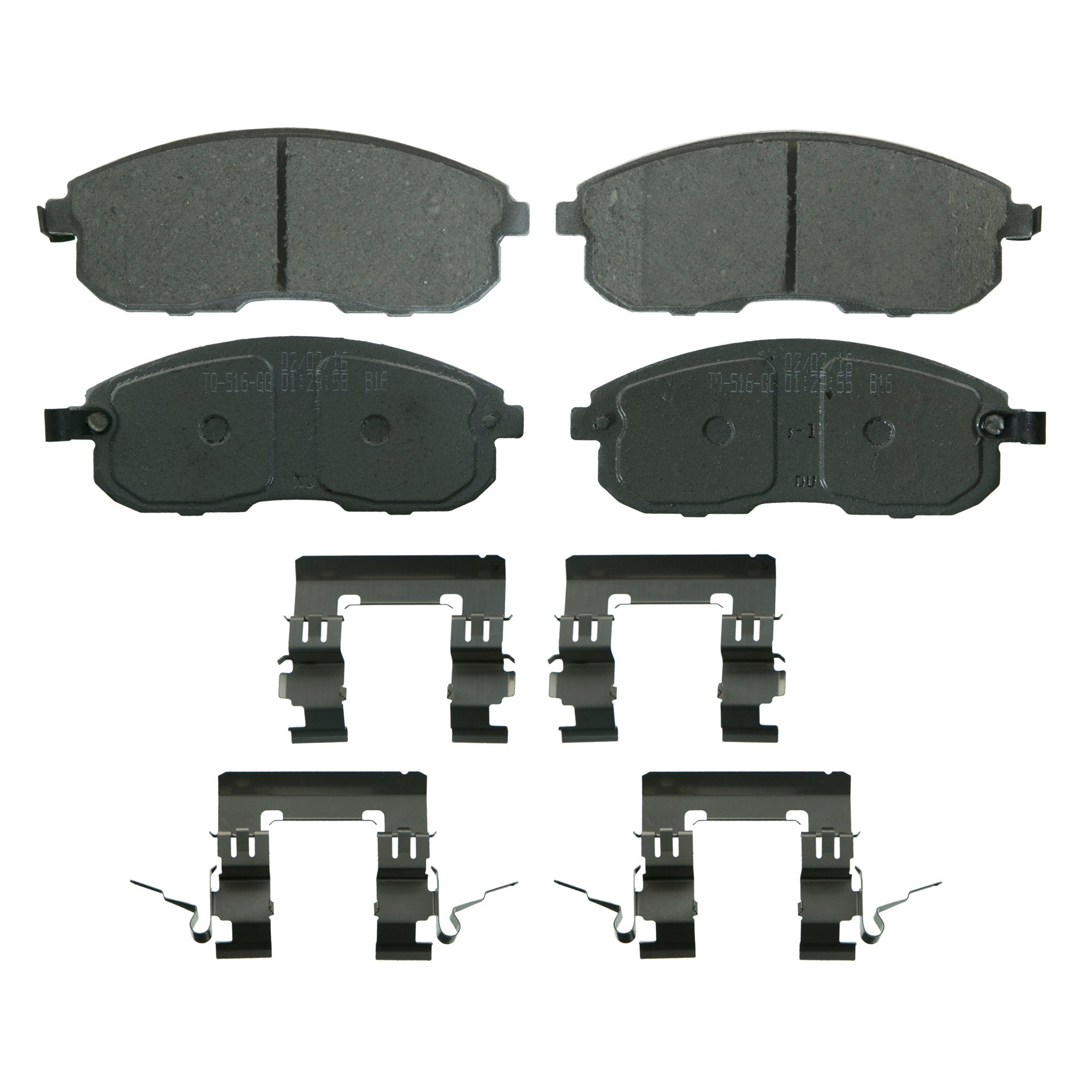 ThermoQuiet Front Disc Brake Pad Set Ceramic