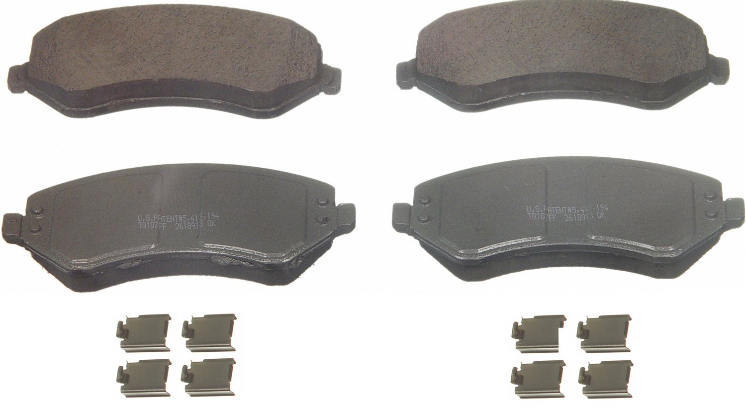 ThermoQuiet Front Disc Brake Pad Set Ceramic