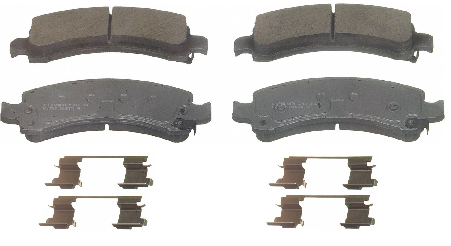 ThermoQuiet Rear Disc Brake Pad Set Ceramic