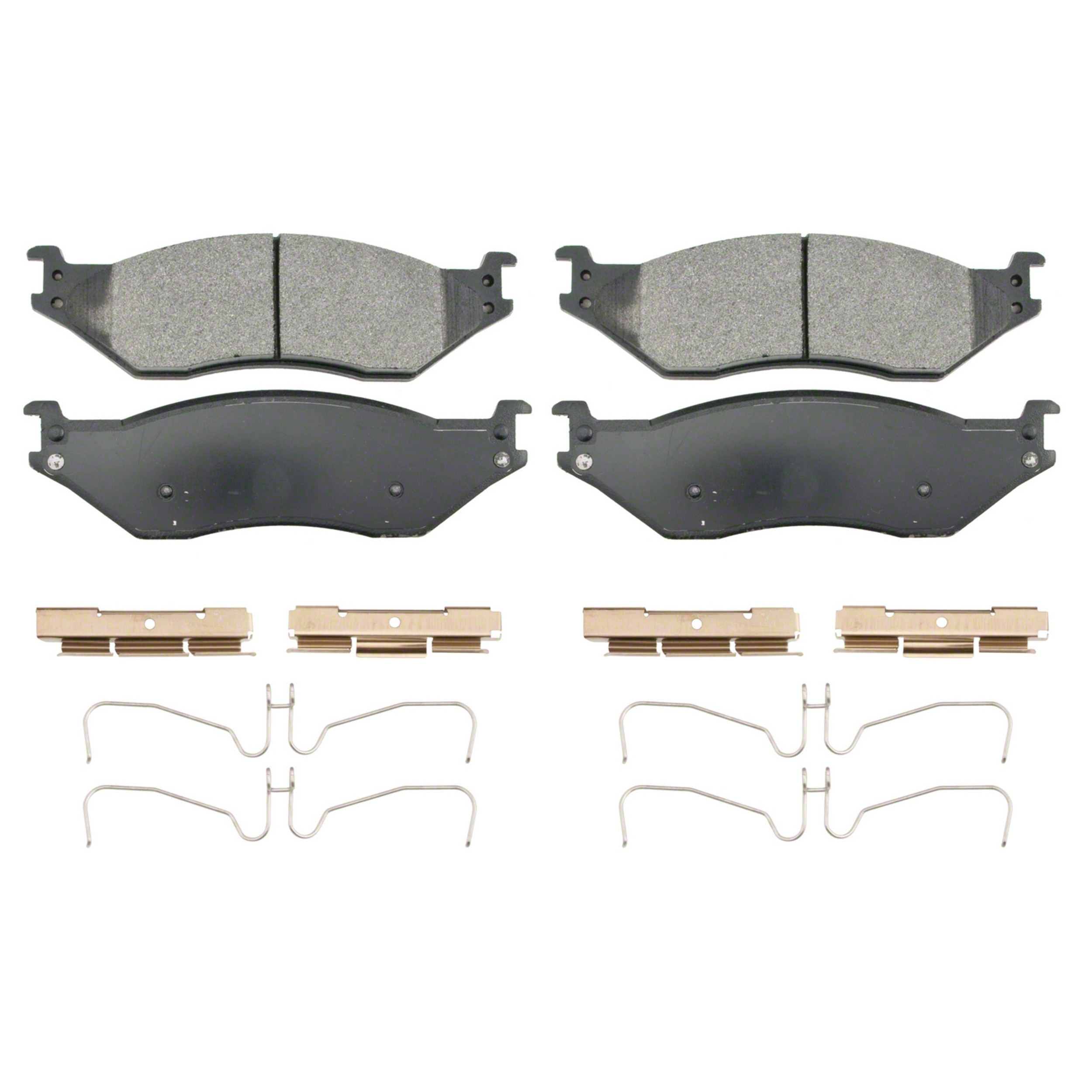 SevereDuty Front; Rear Disc Brake Pad Set