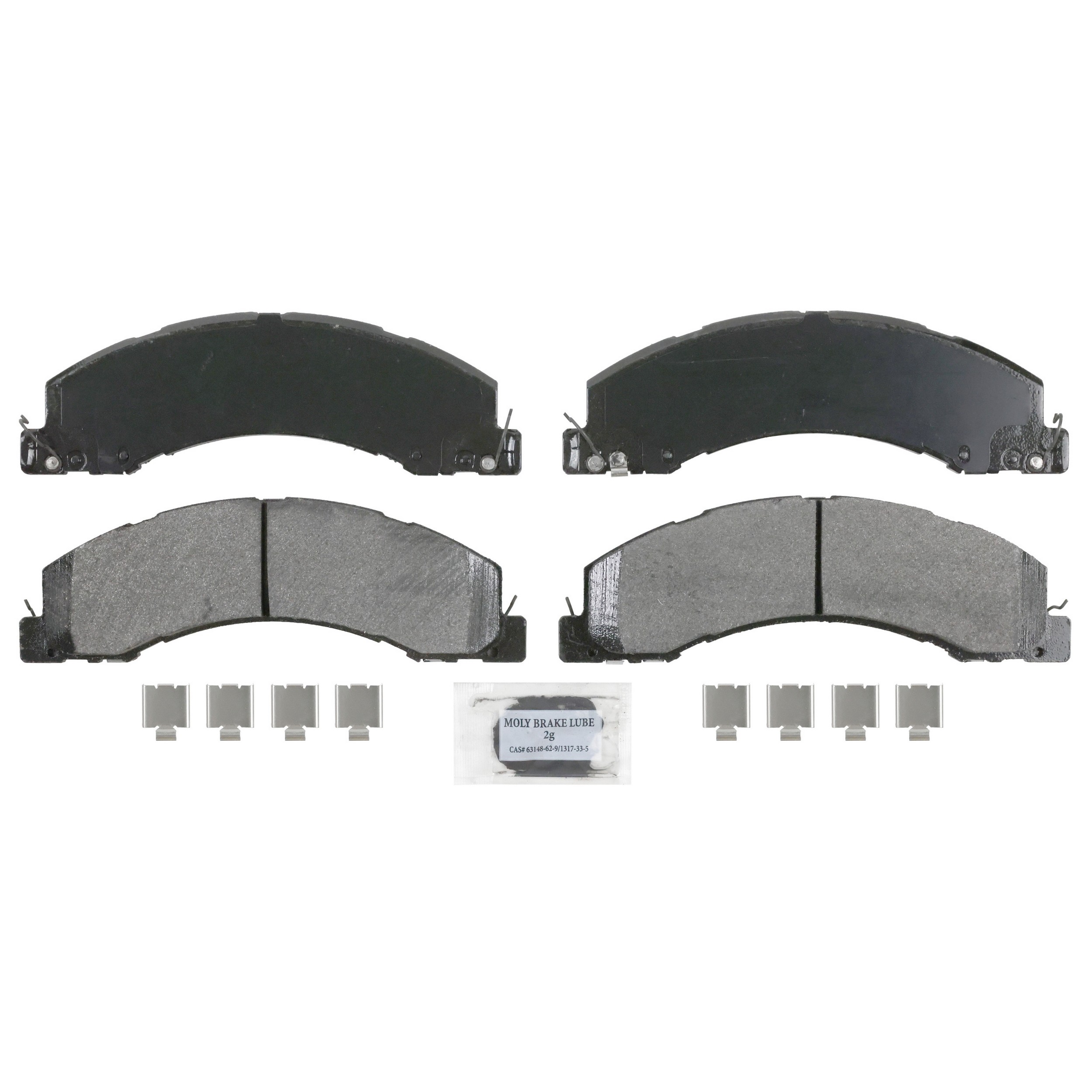 SevereDuty Front; Rear Disc Brake Pad Set