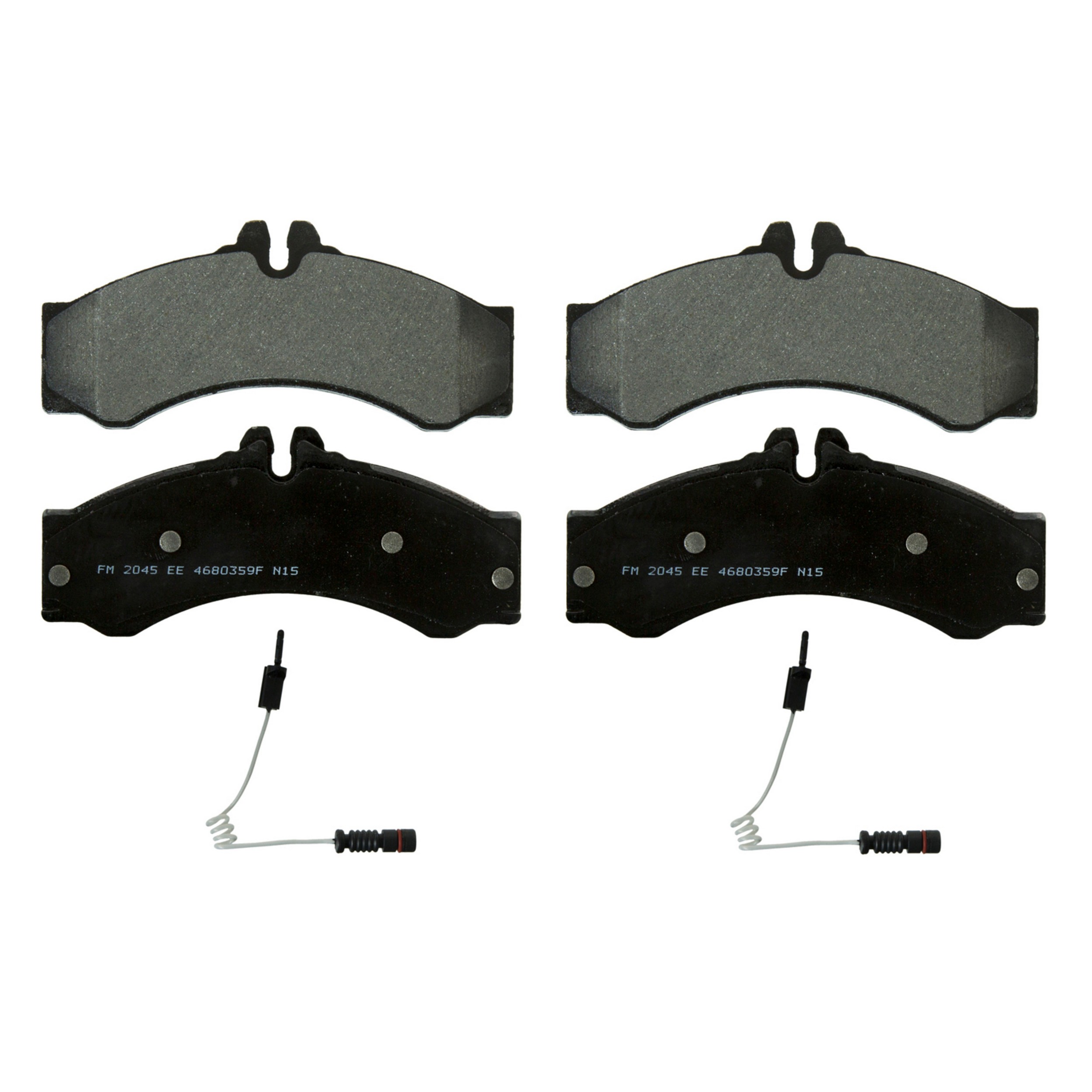 SevereDuty Front; Rear Disc Brake Pad Set