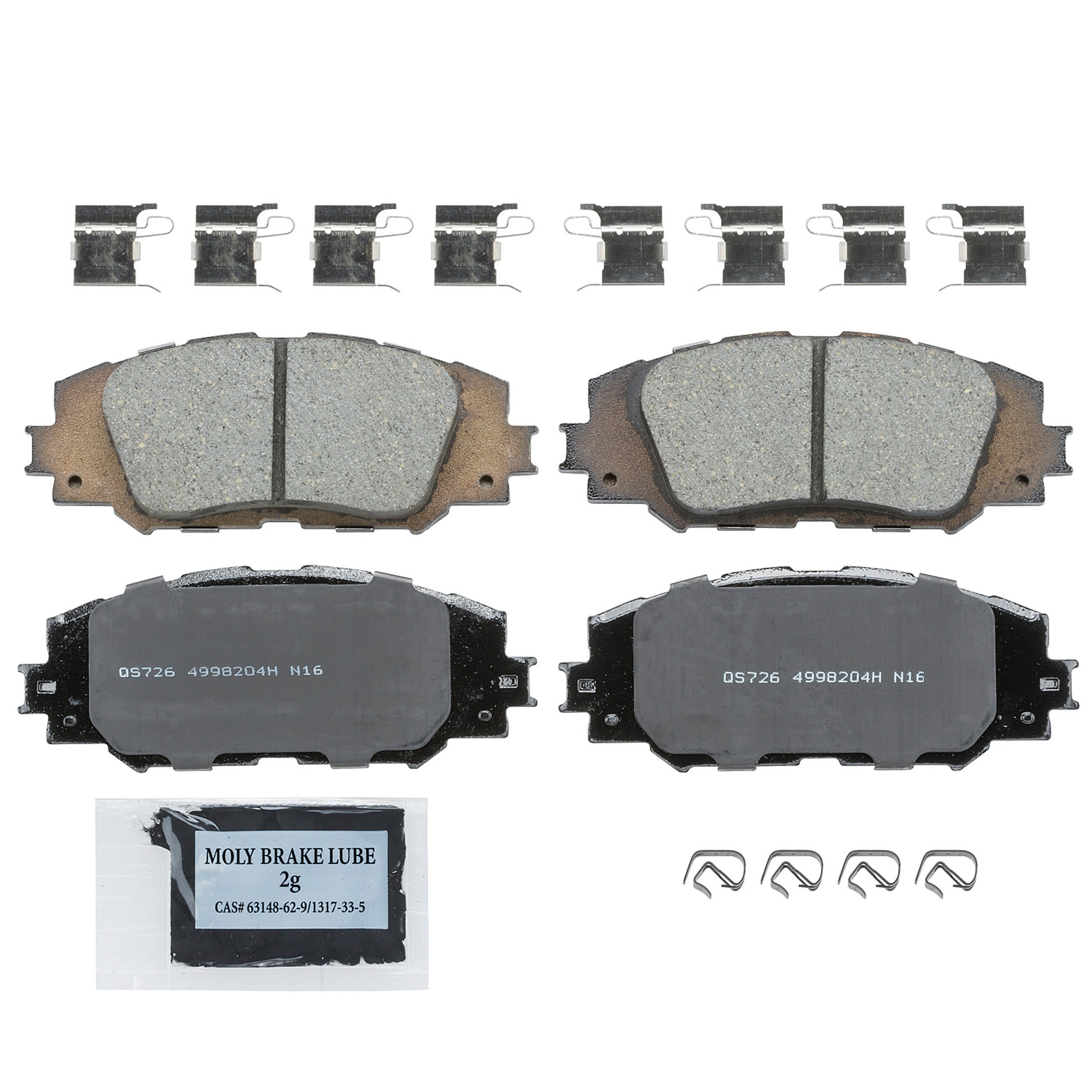 QuickStop Front Disc Brake Pad Set Ceramic