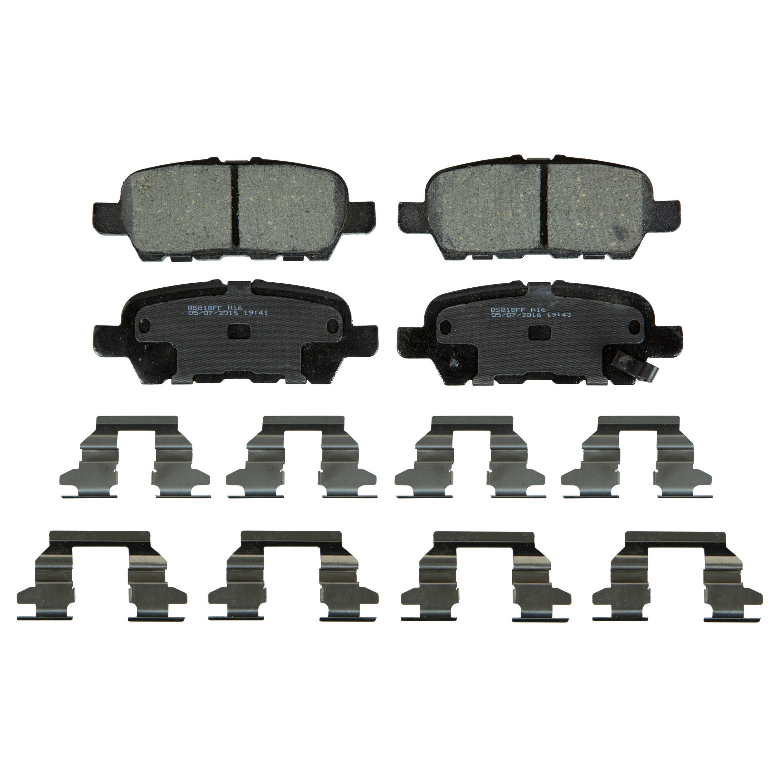 QuickStop Rear Disc Brake Pad Set Ceramic