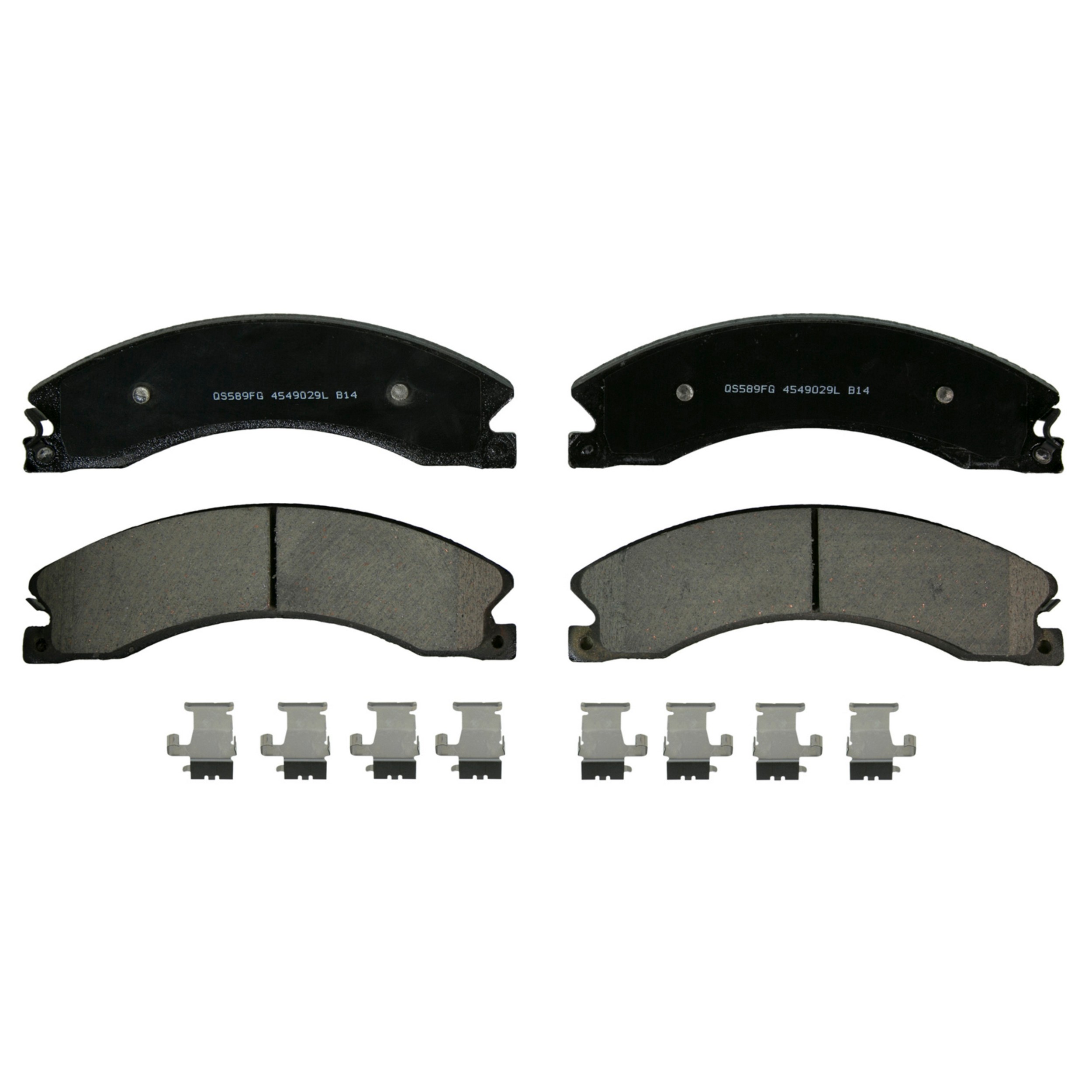 QuickStop Front; Rear Disc Brake Pad Set Ceramic