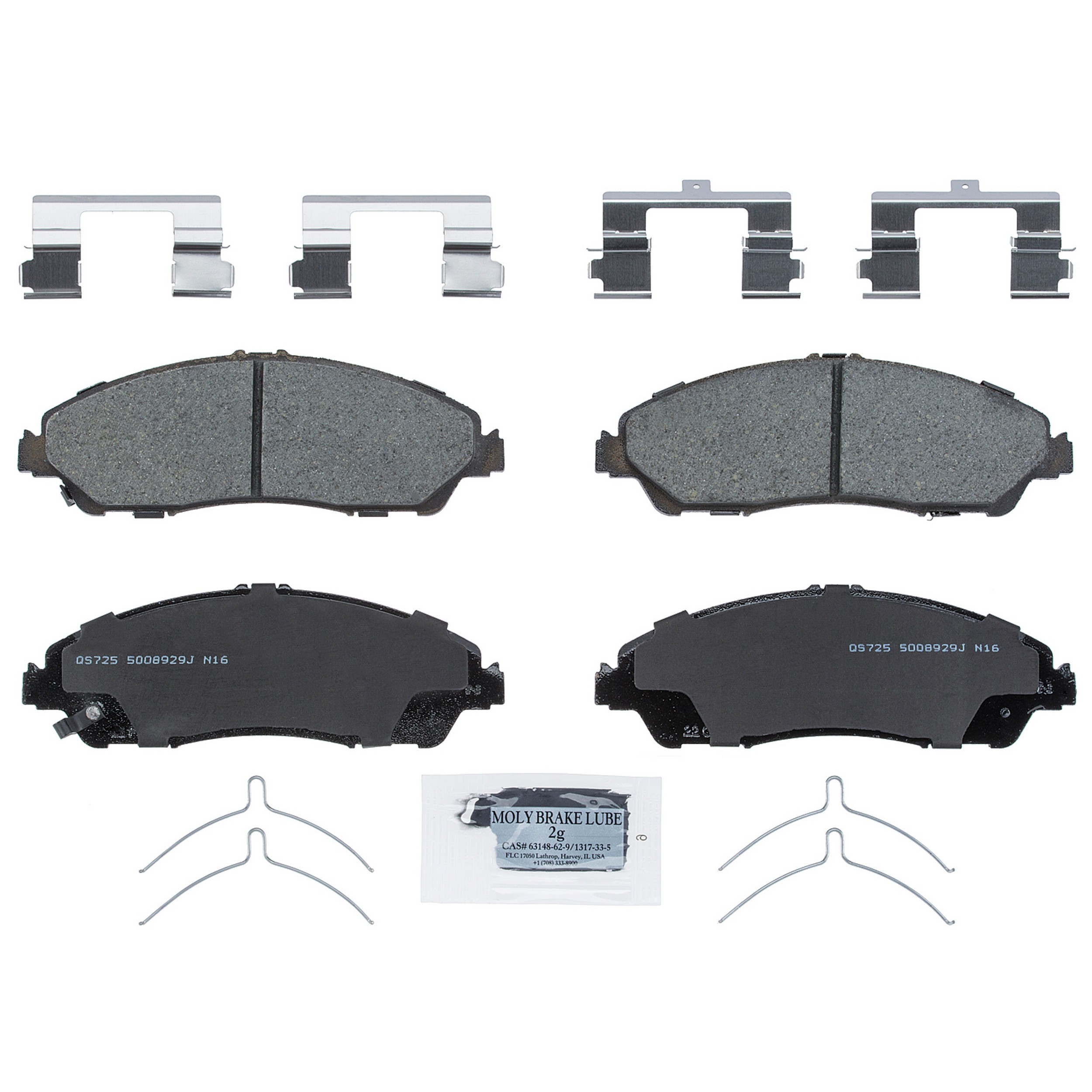 QuickStop Front Disc Brake Pad Set Ceramic