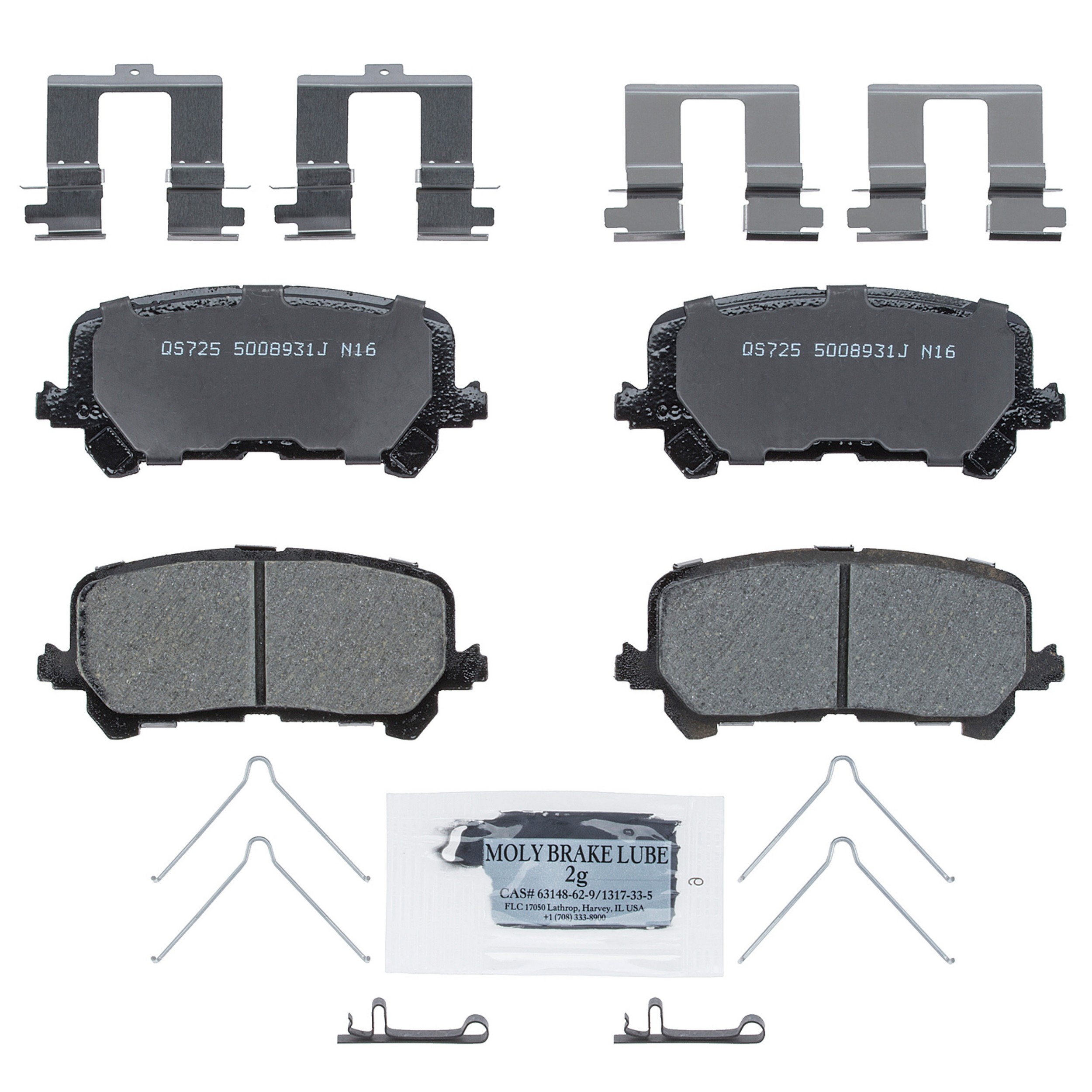 QuickStop Rear Disc Brake Pad Set Ceramic