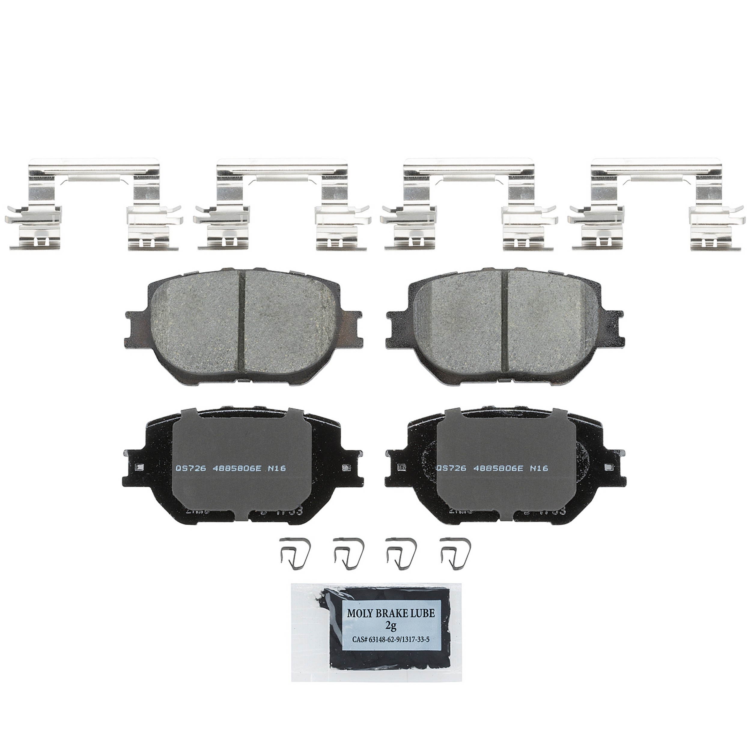 QuickStop Front Disc Brake Pad Set Ceramic