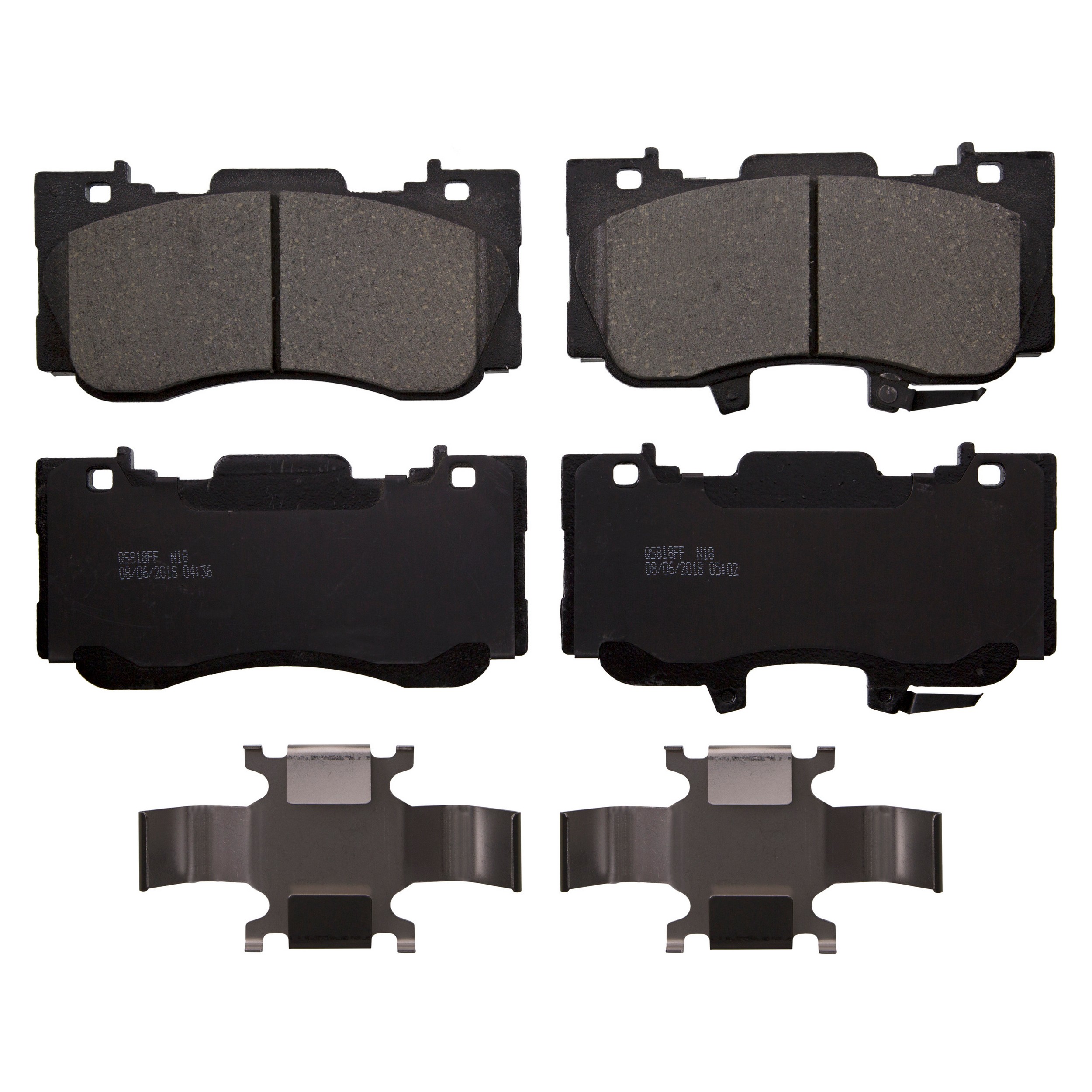 QuickStop Front; Rear Disc Brake Pad Set Ceramic