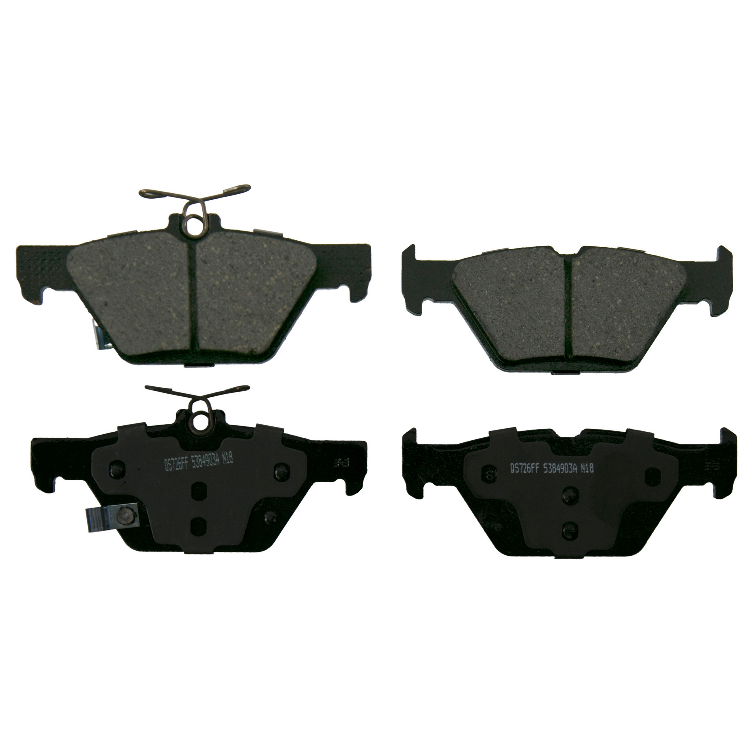 QuickStop Rear Disc Brake Pad Set Ceramic