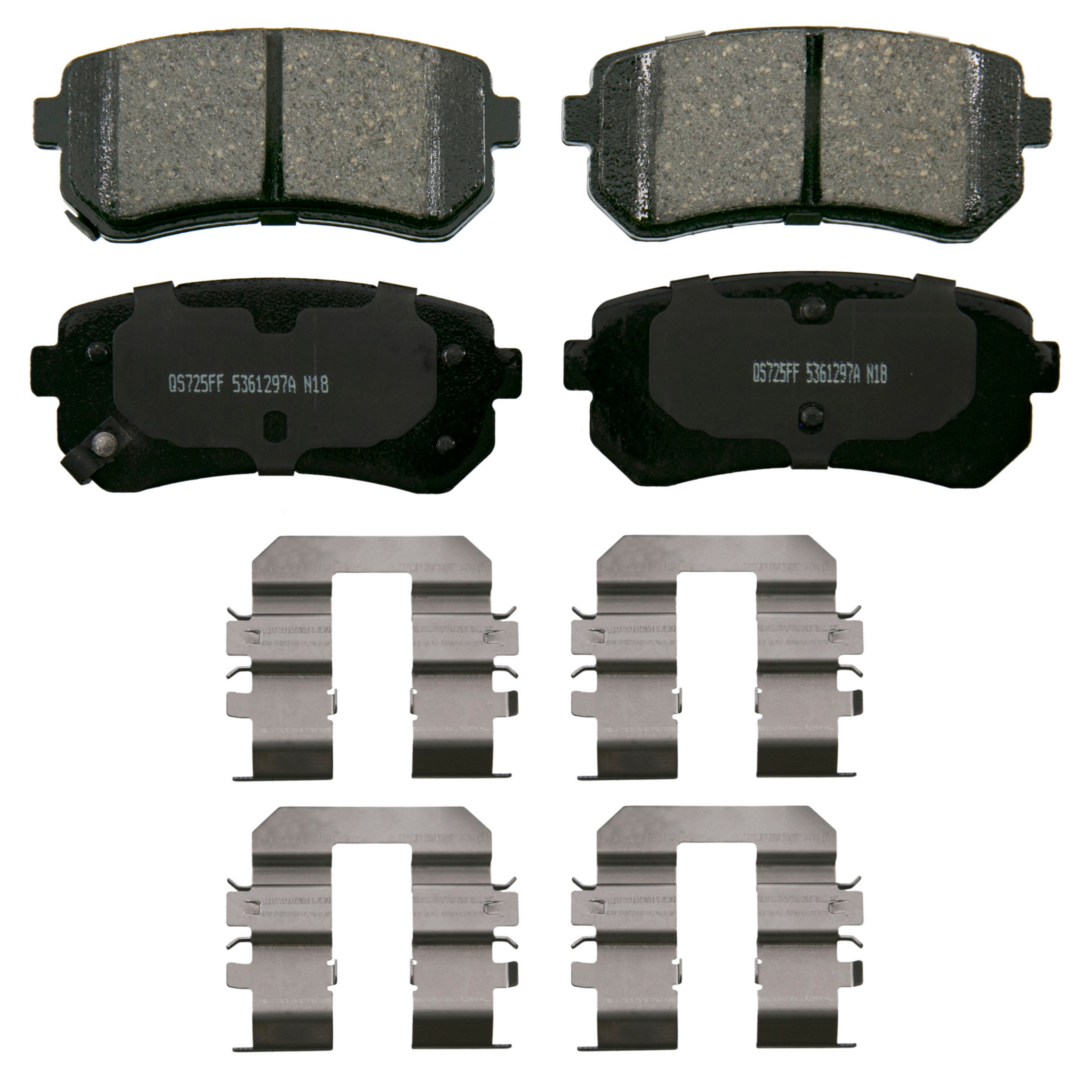 QuickStop Rear Disc Brake Pad Set Ceramic