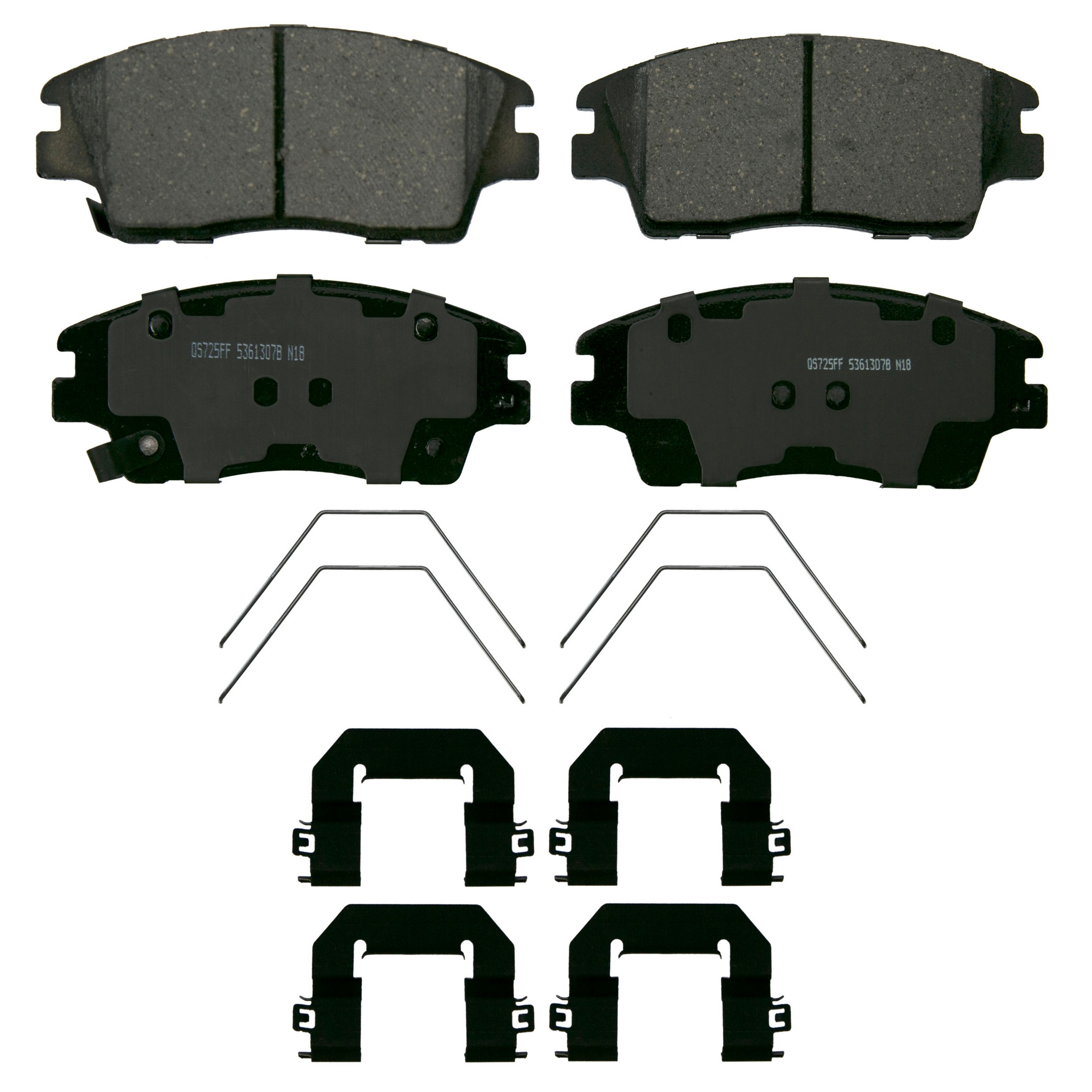 QuickStop Front Disc Brake Pad Set Ceramic