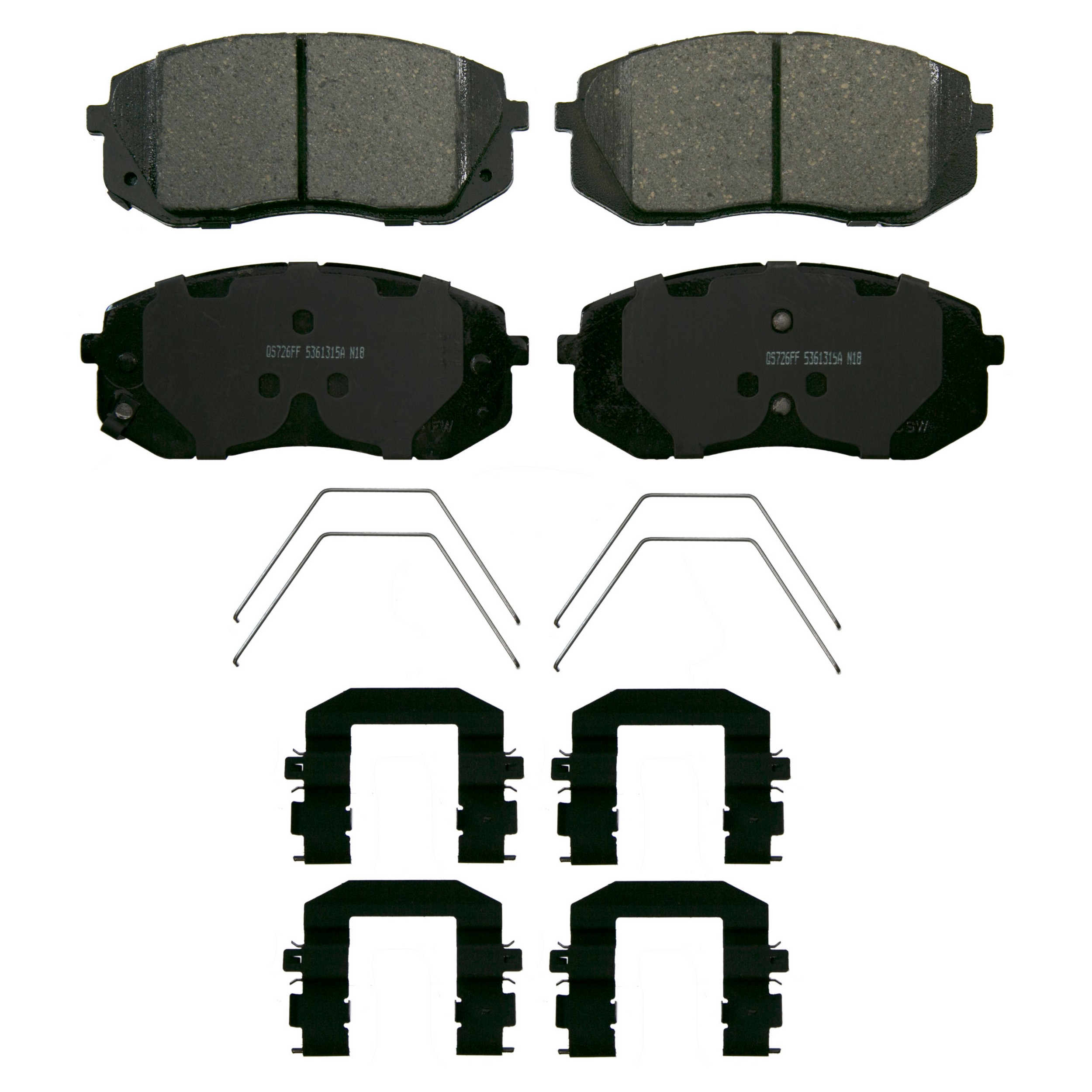 QuickStop Front Disc Brake Pad Set Ceramic