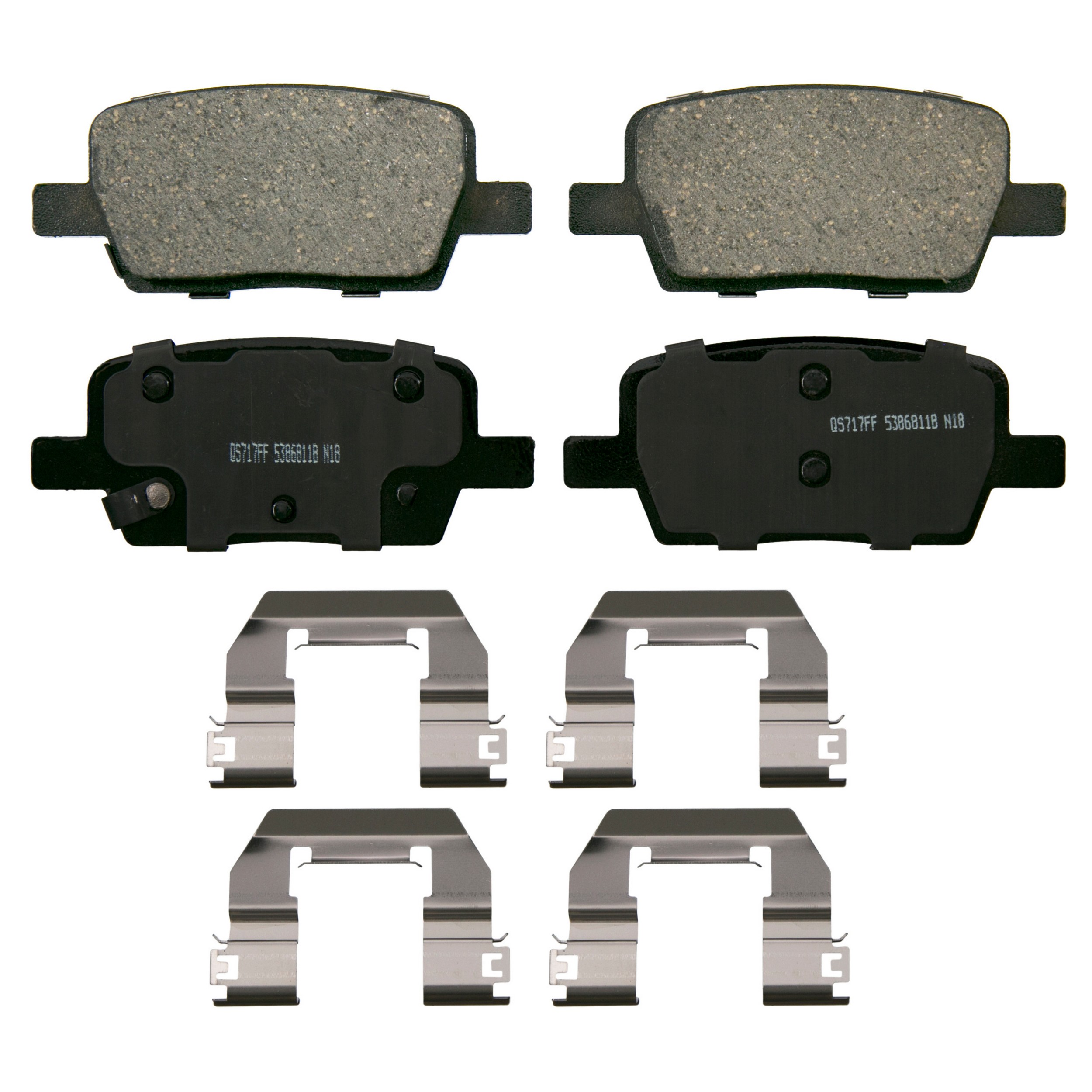 QuickStop Rear Disc Brake Pad Set Ceramic