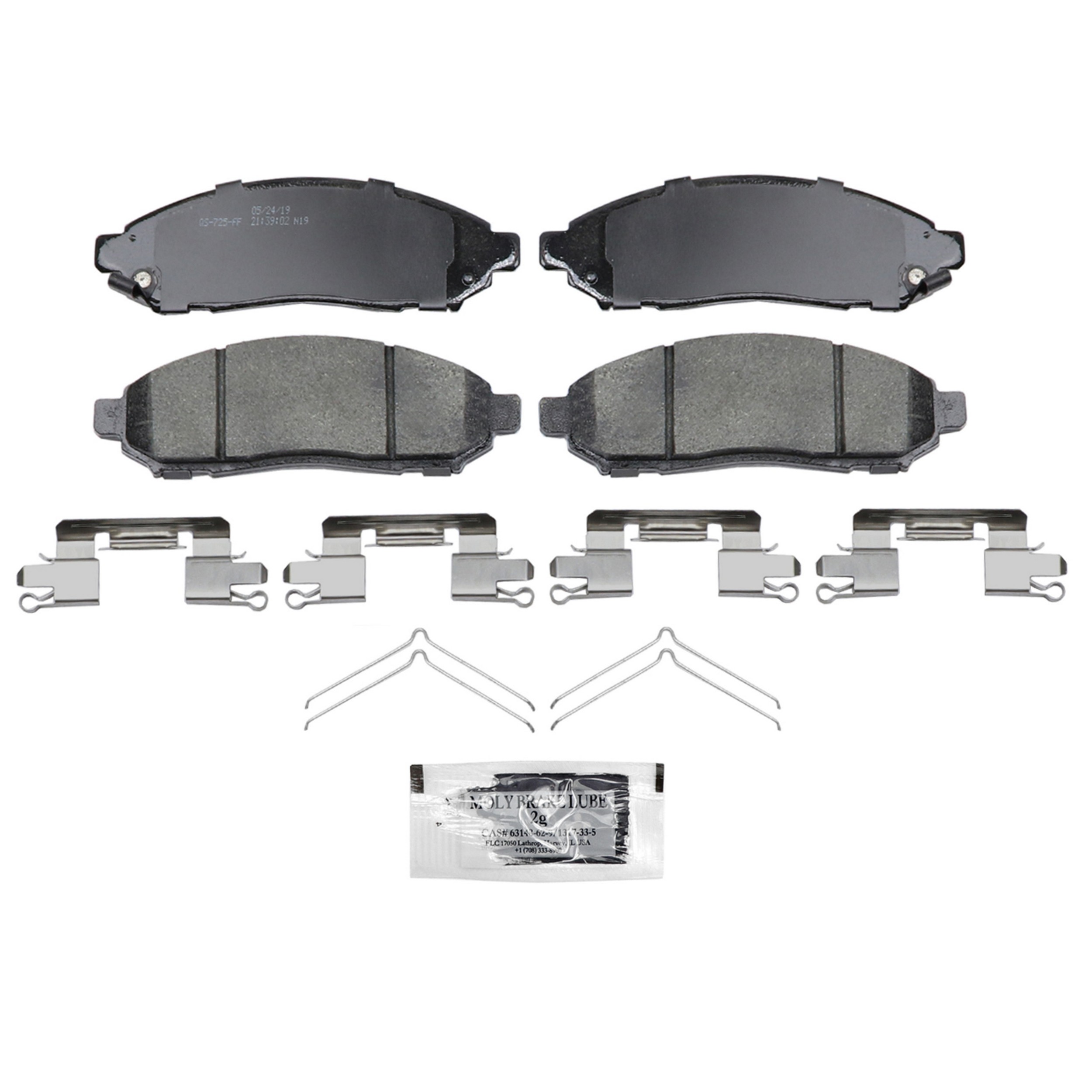 QuickStop Front Disc Brake Pad Set Ceramic