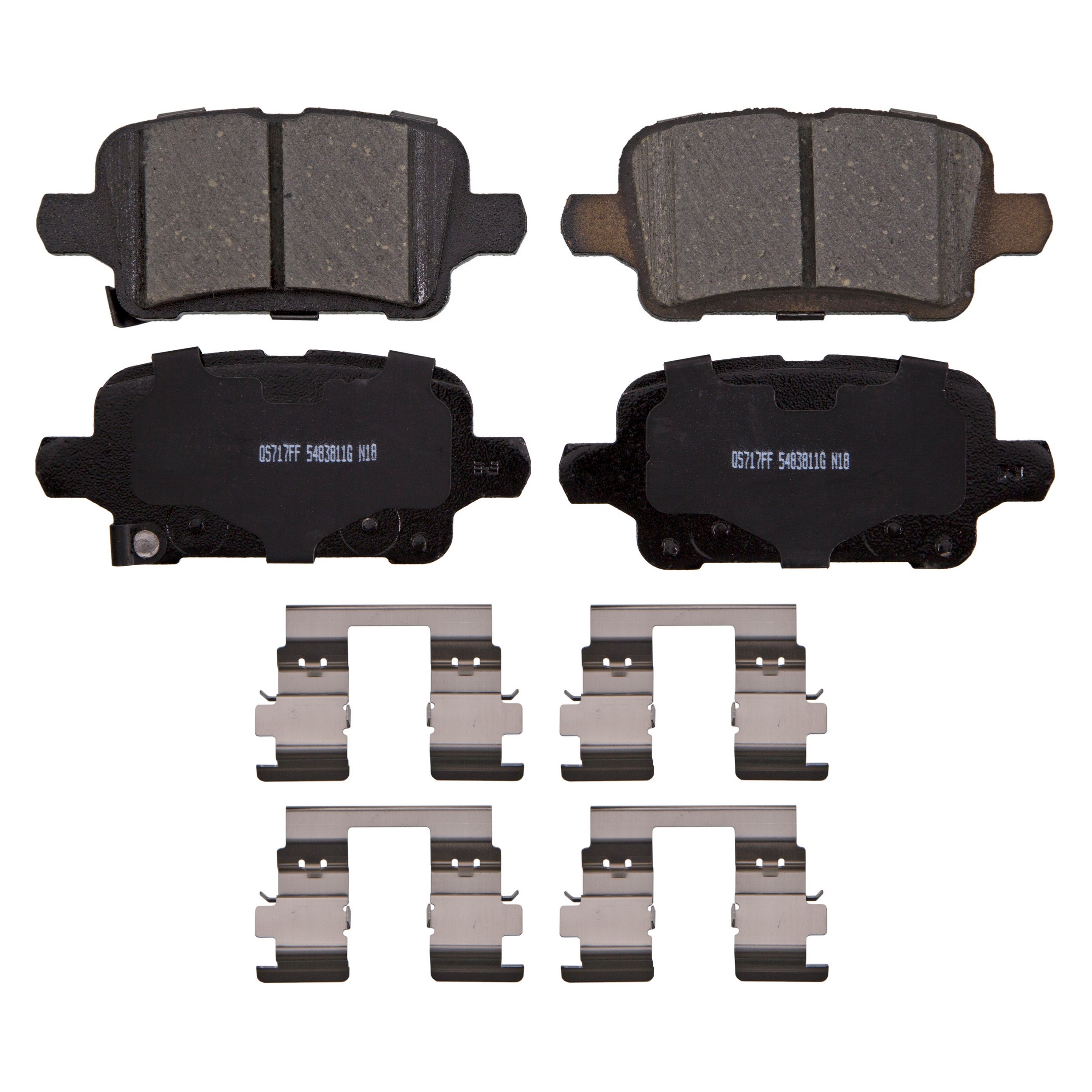 QuickStop Rear Disc Brake Pad Set Ceramic