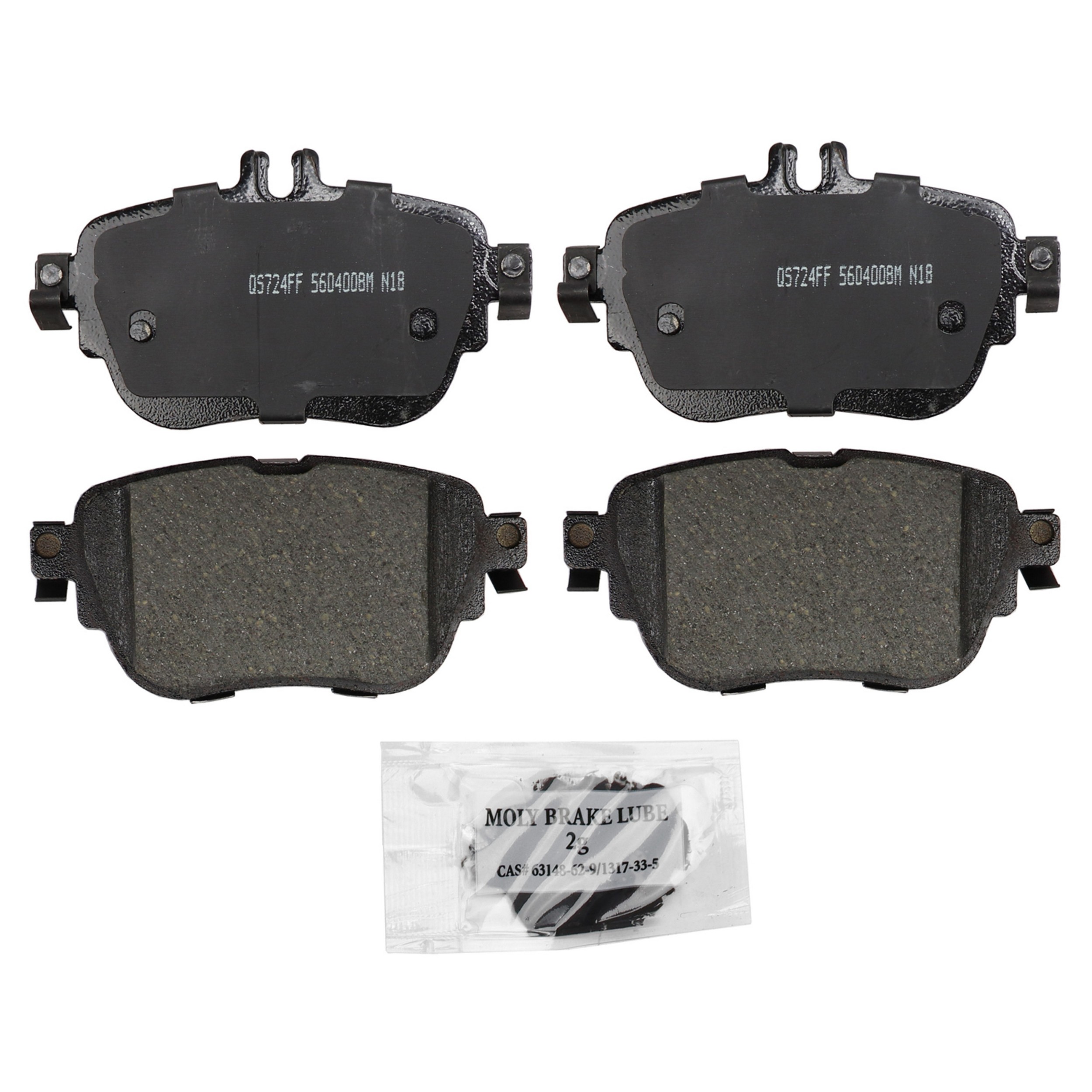 QuickStop Rear Disc Brake Pad Set Ceramic