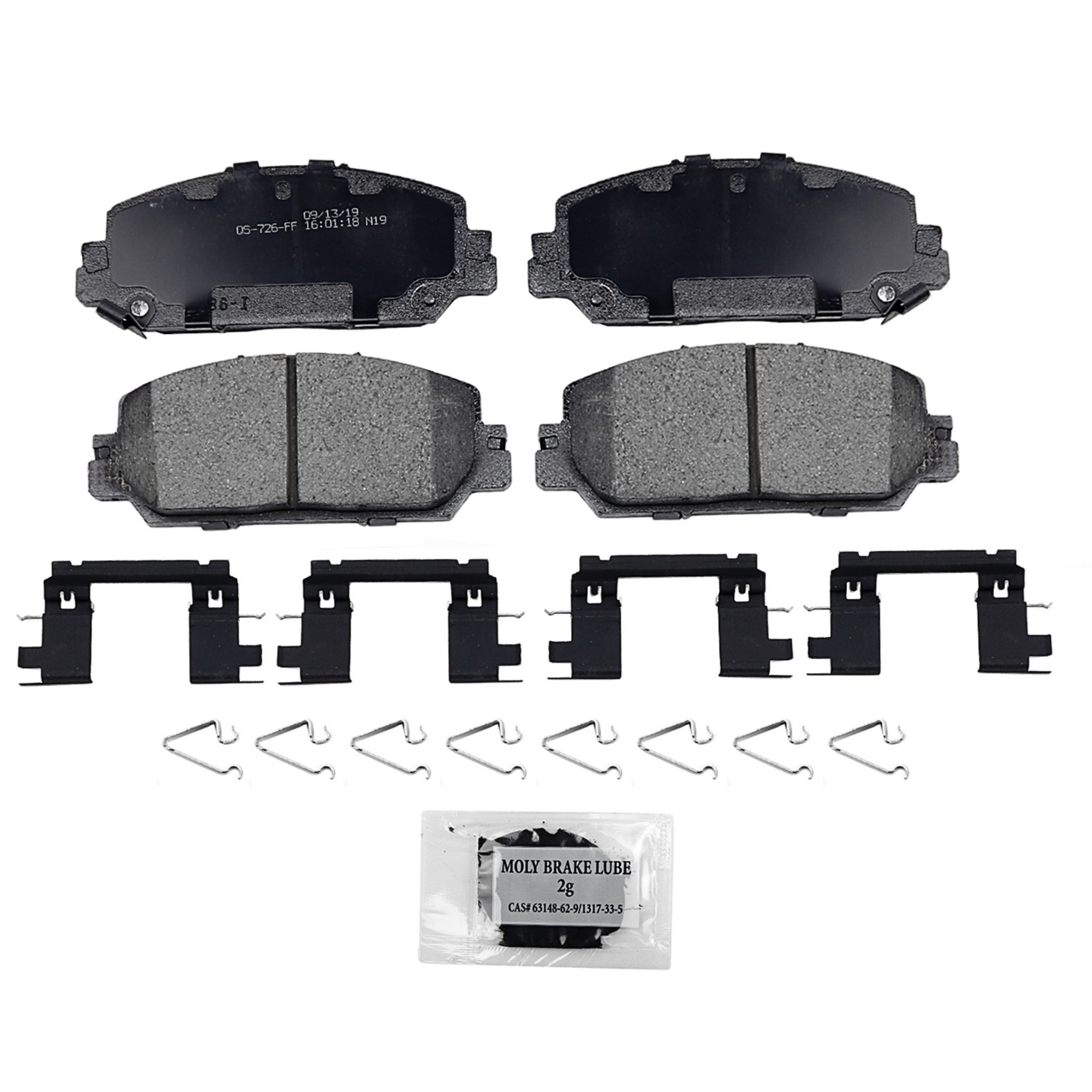 QuickStop Front Disc Brake Pad Set Ceramic