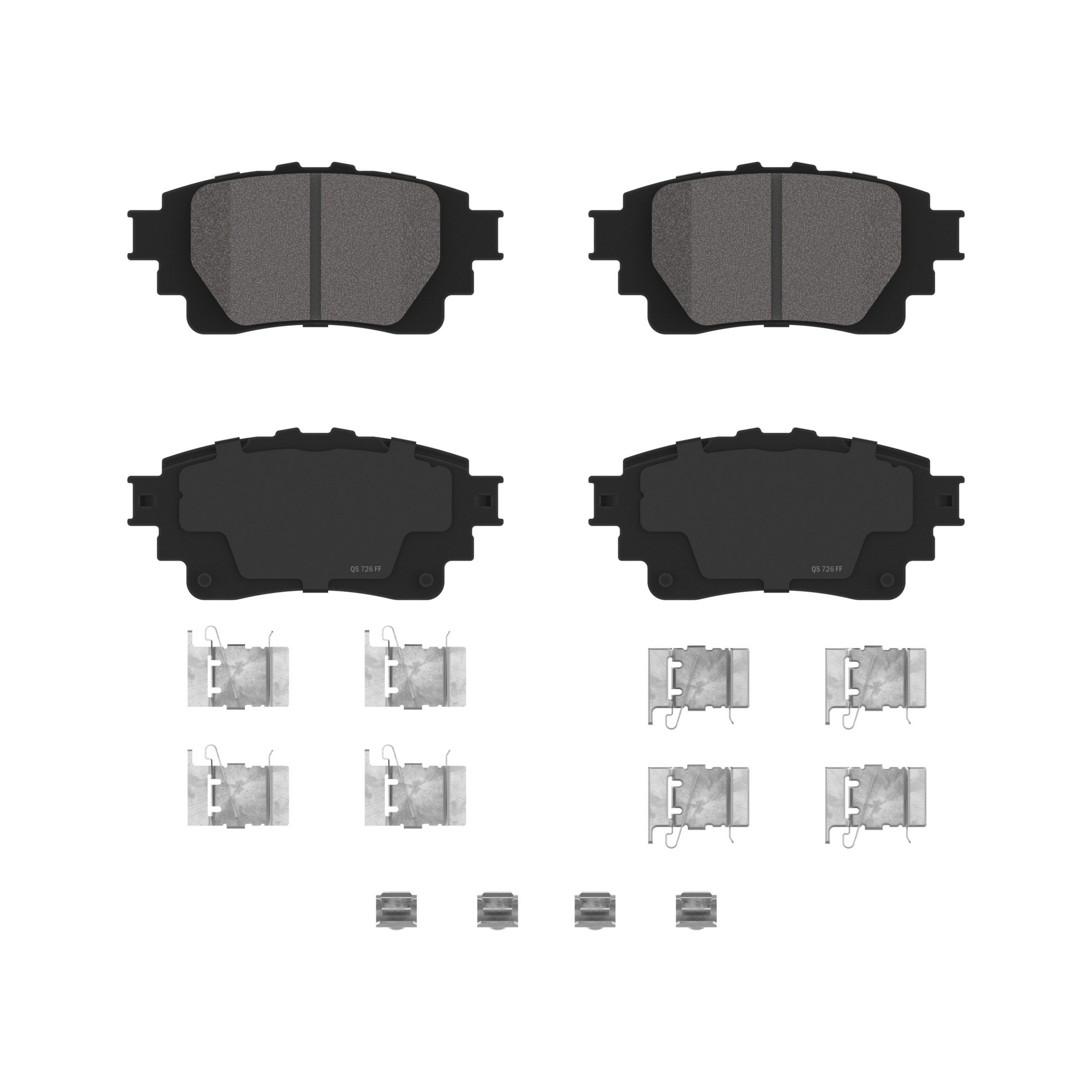 QuickStop Rear Disc Brake Pad Set Ceramic