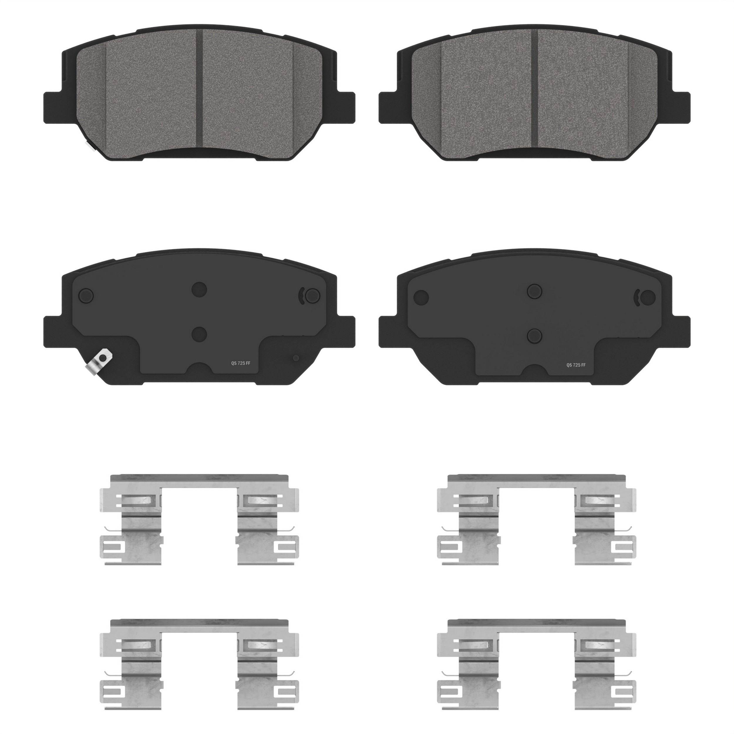 QuickStop Front Disc Brake Pad Set Ceramic