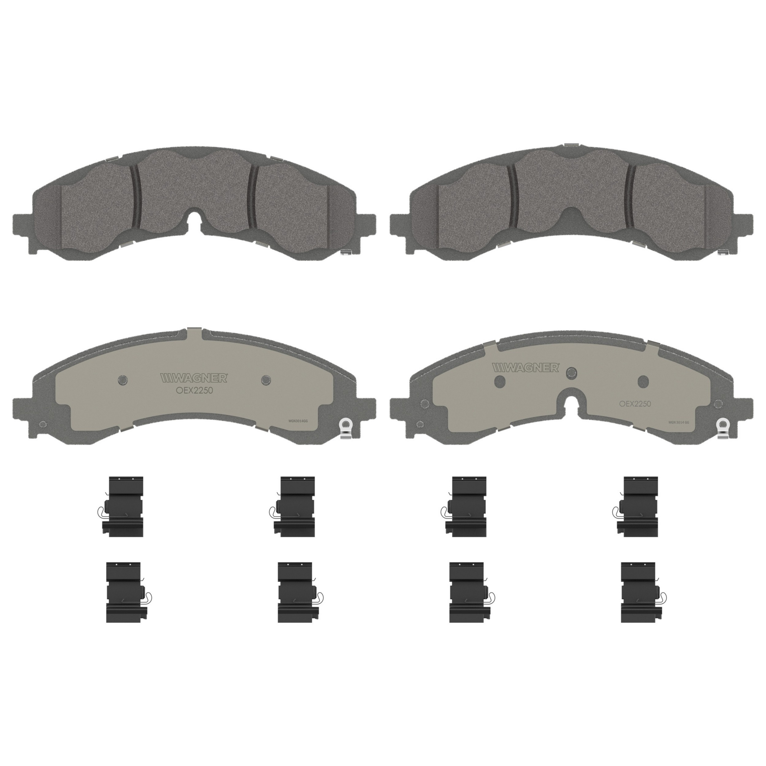 QuickStop Front, Rear Disc Brake Pad Set Ceramic