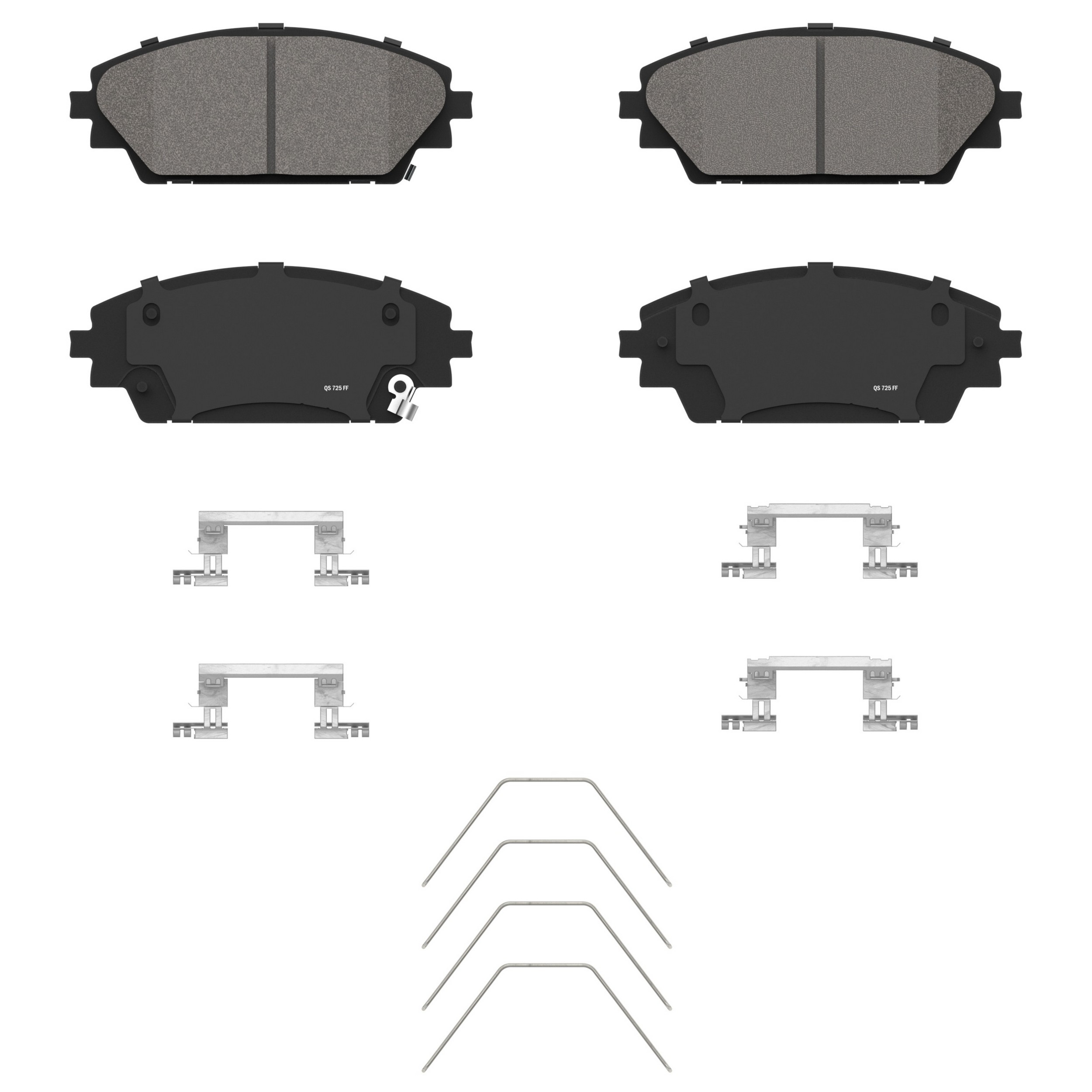 QuickStop Front Disc Brake Pad Set Ceramic