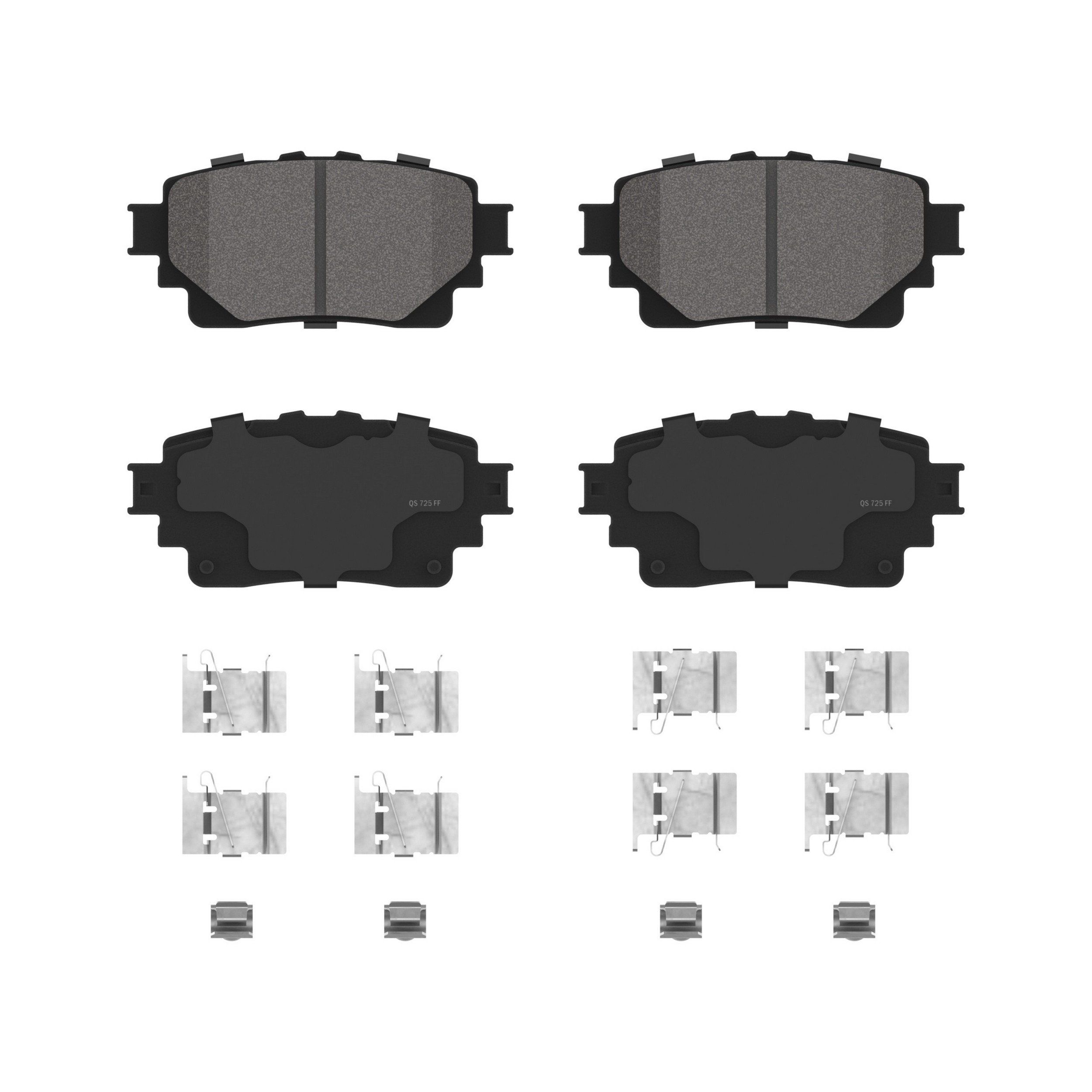 QuickStop Rear Disc Brake Pad Set Ceramic