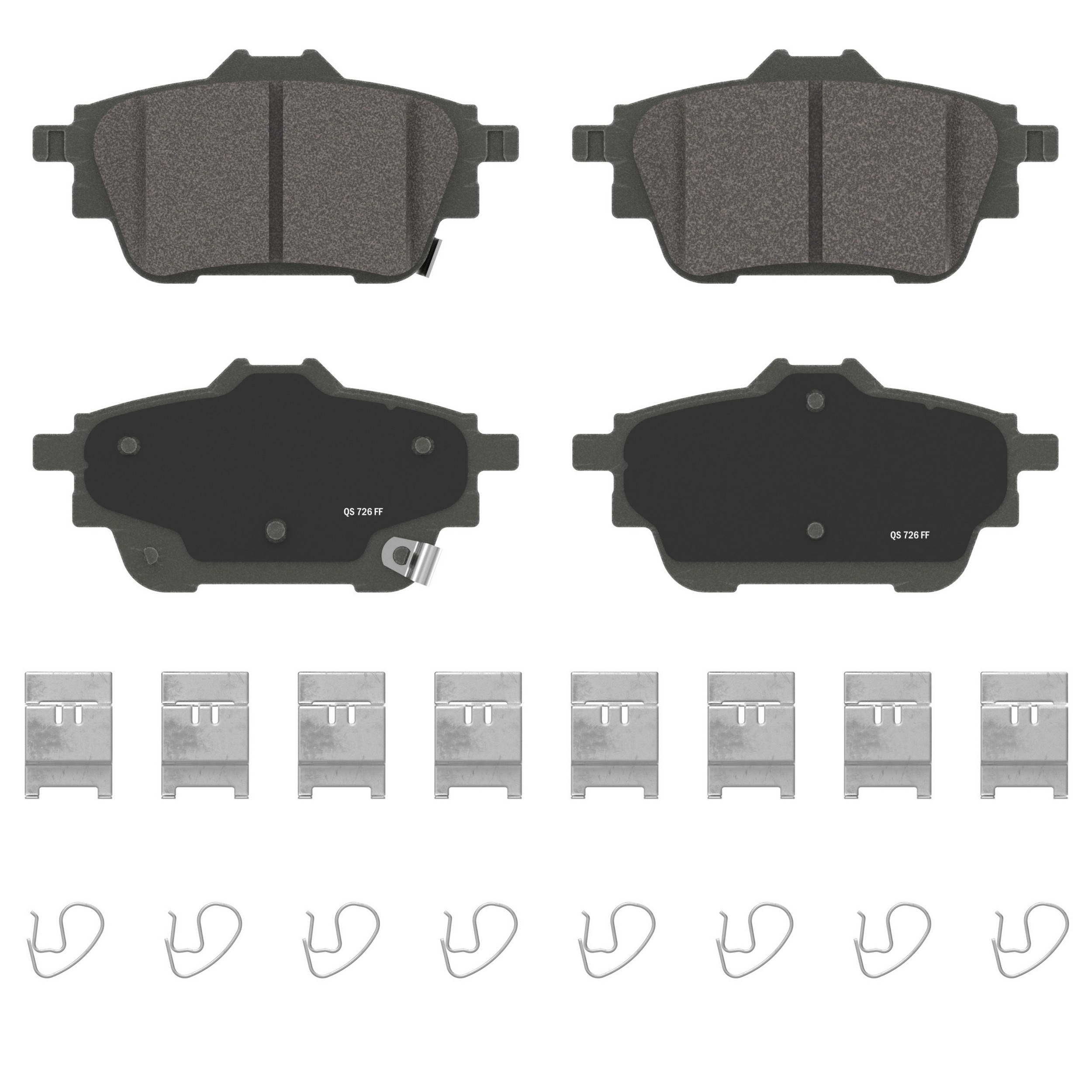 QuickStop Rear Disc Brake Pad Set Ceramic