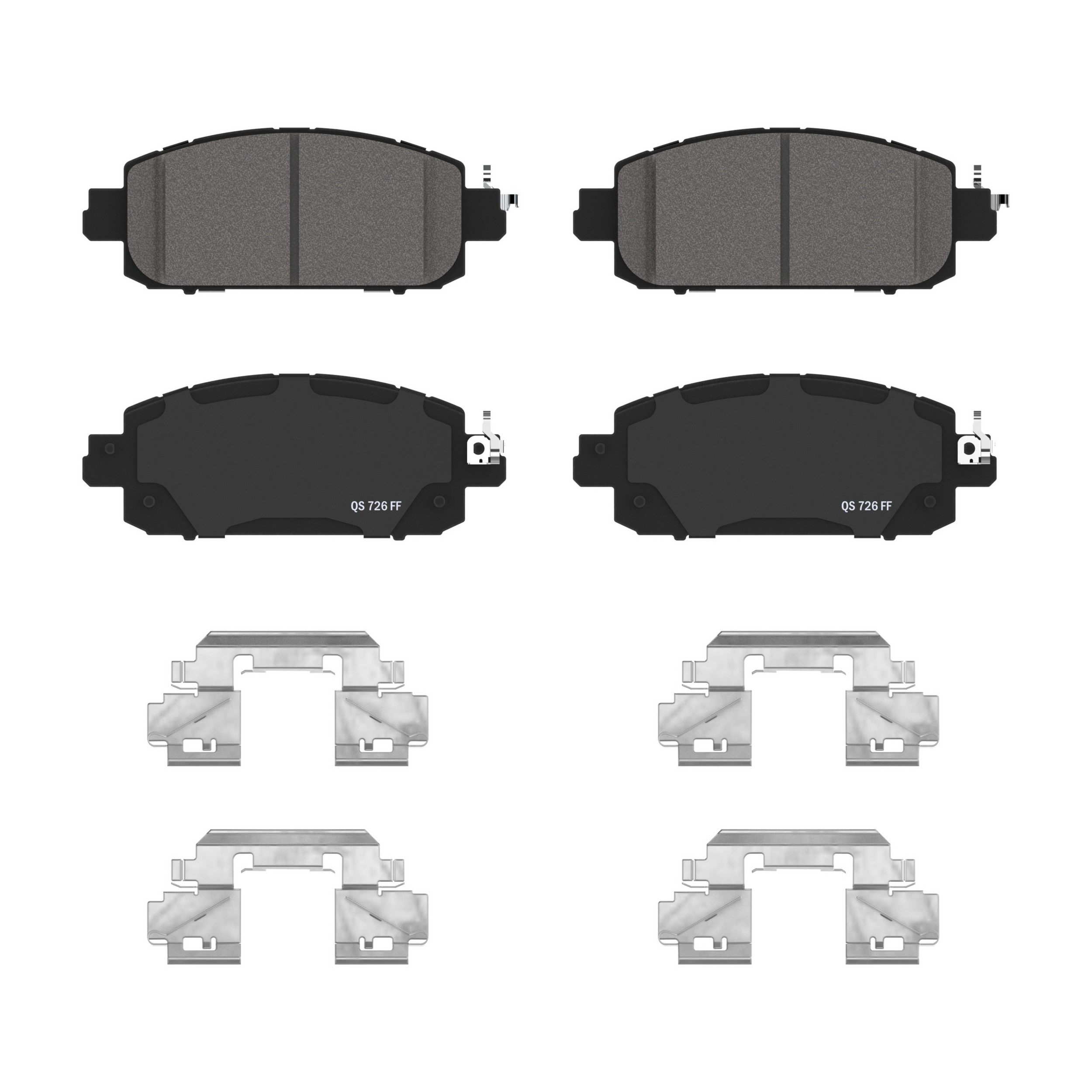 QuickStop Front Disc Brake Pad Set Ceramic