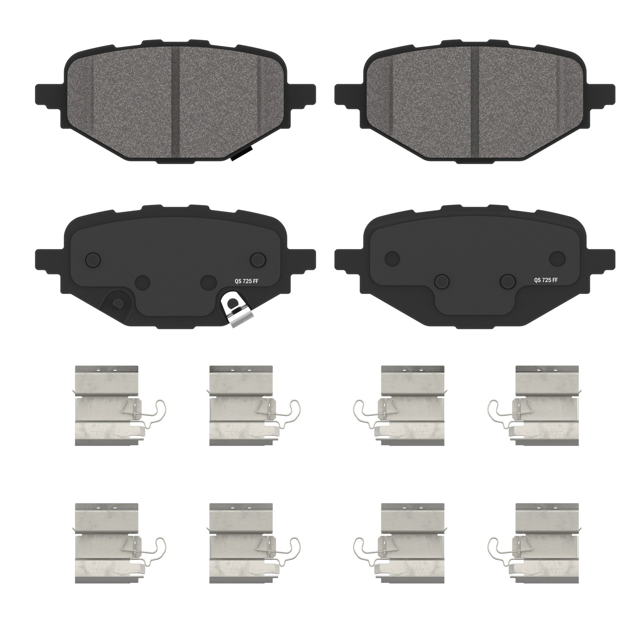 QuickStop Rear Disc Brake Pad Set Ceramic