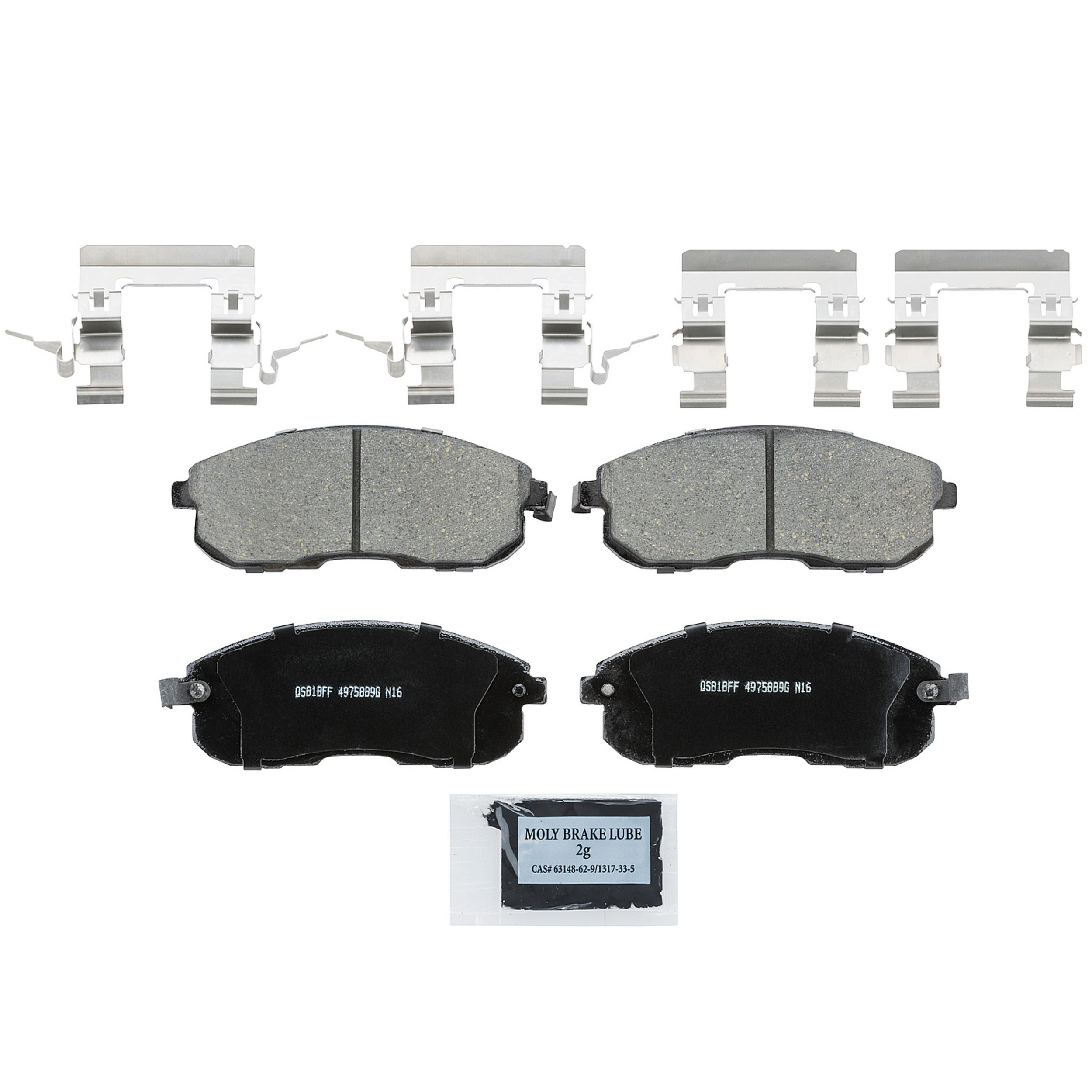 QuickStop Front Disc Brake Pad Set Ceramic