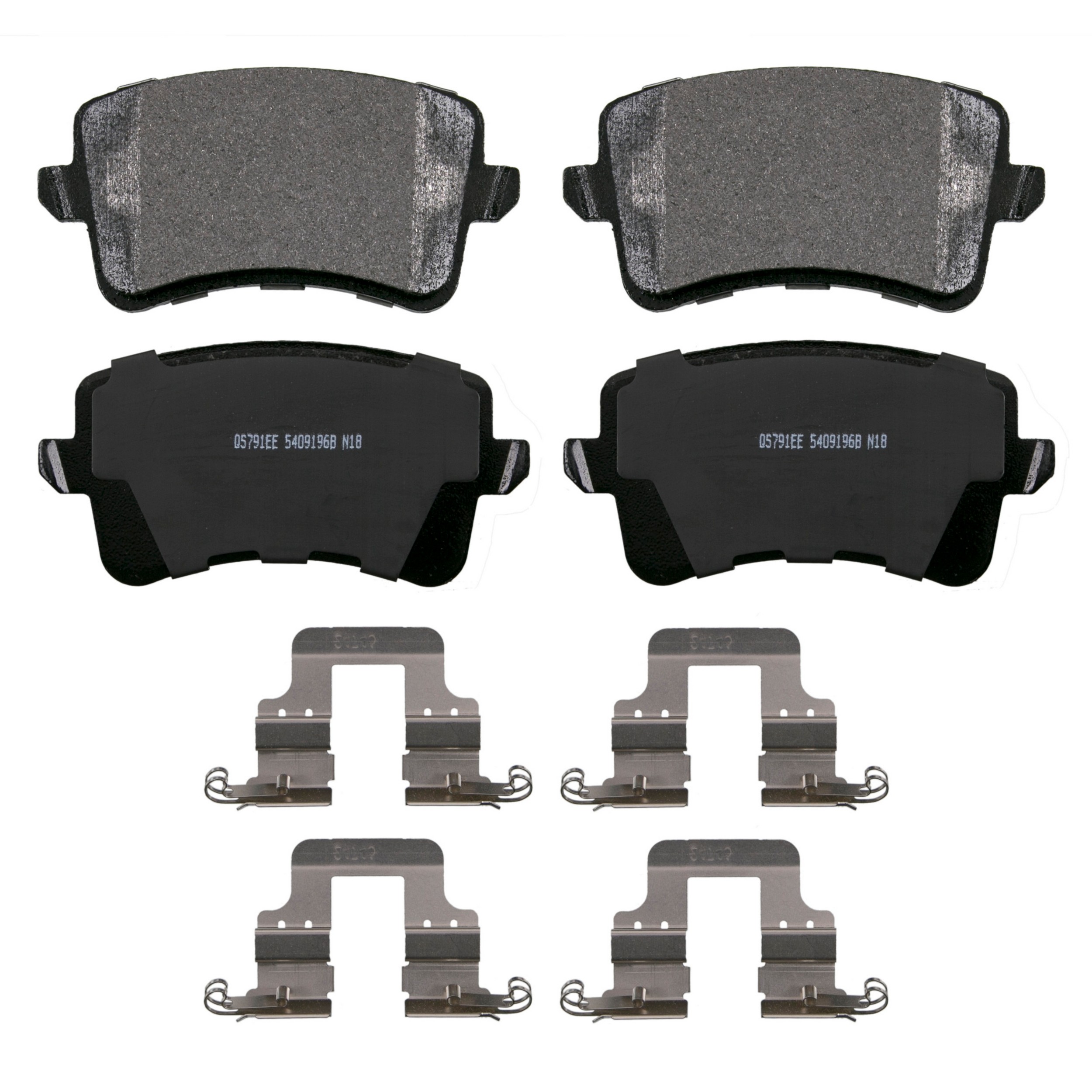 QuickStop Rear Disc Brake Pad Set Semi-Metallic