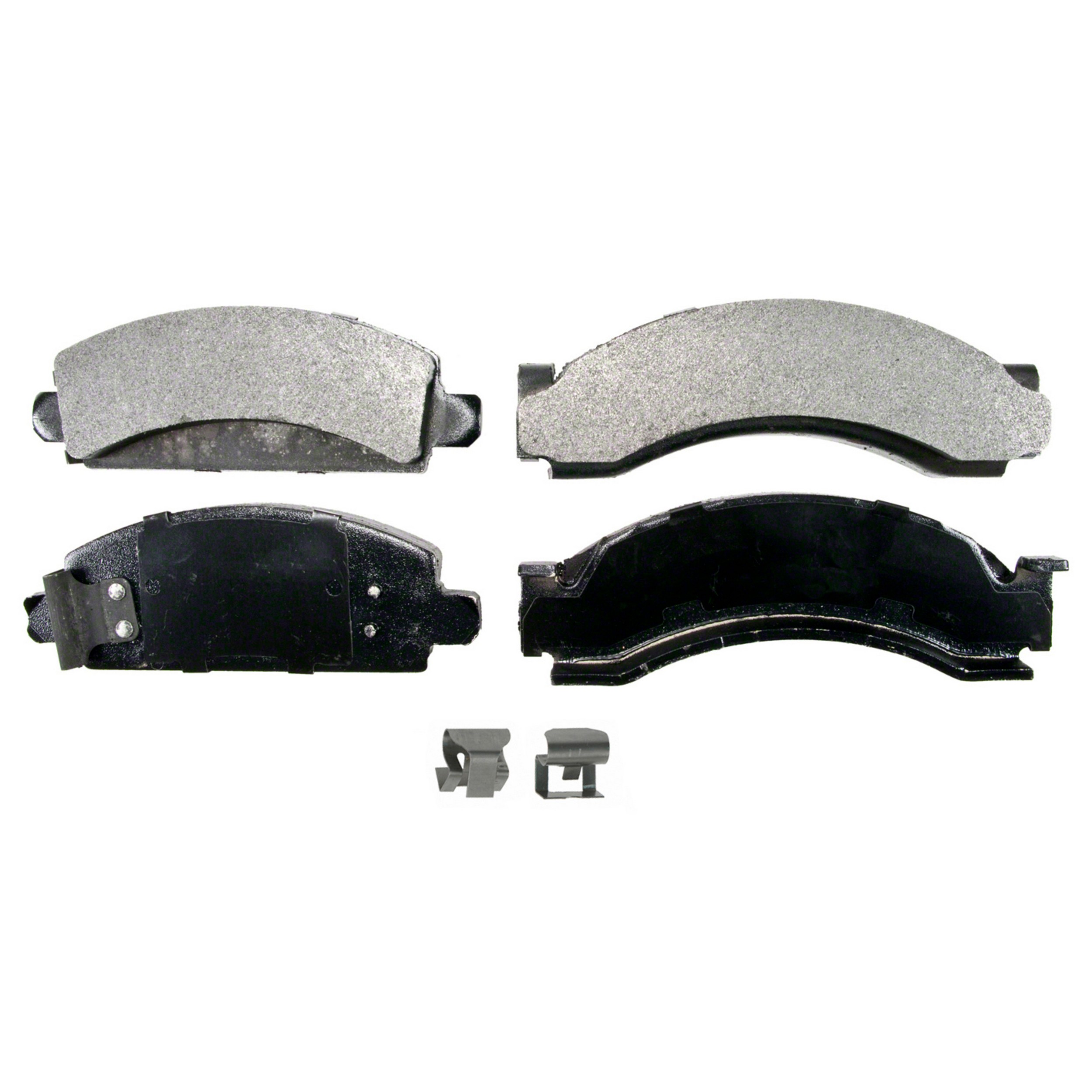 QuickStop Front; Rear Disc Brake Pad Set Semi-Metallic