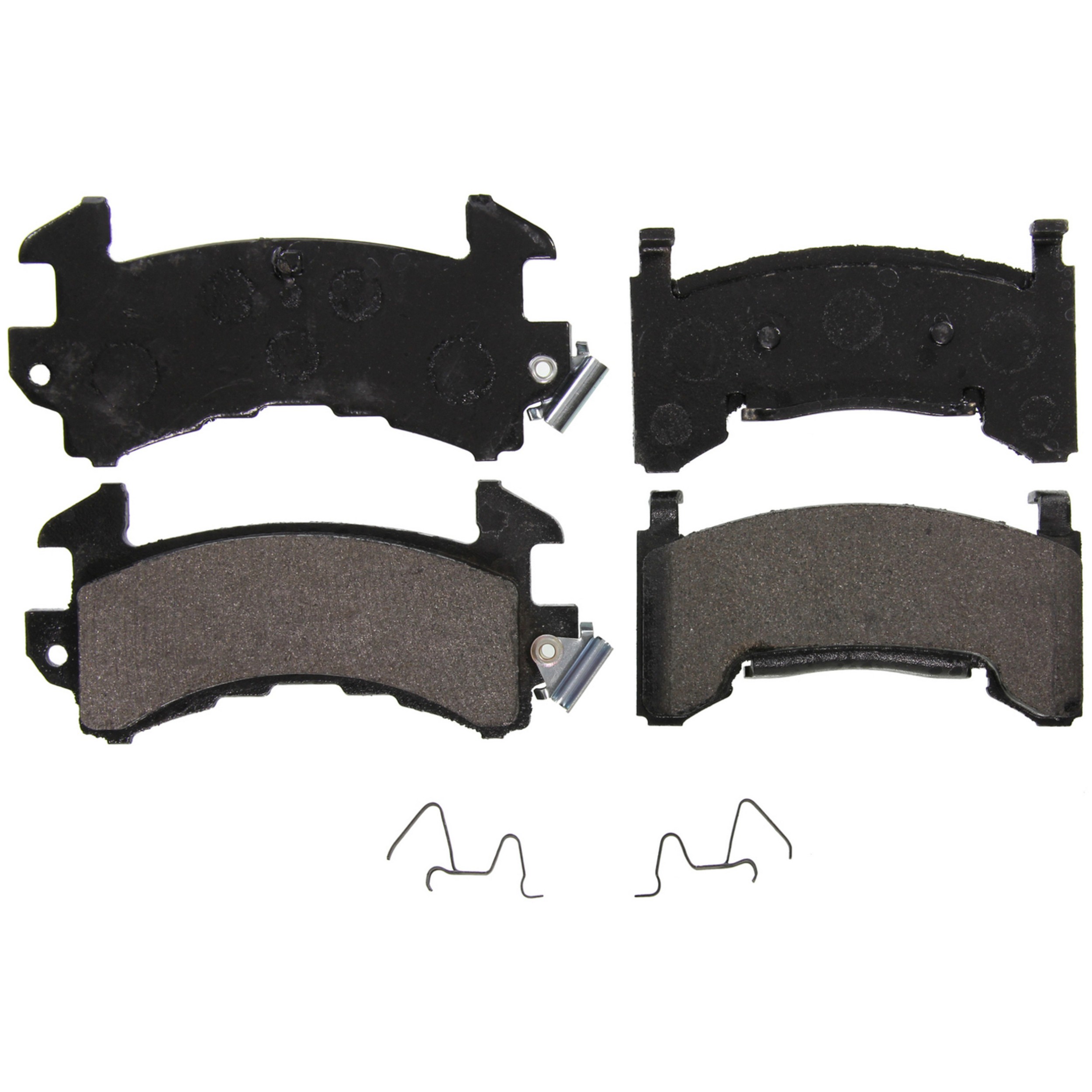 QuickStop Front; Rear Disc Brake Pad Set Semi-Metallic